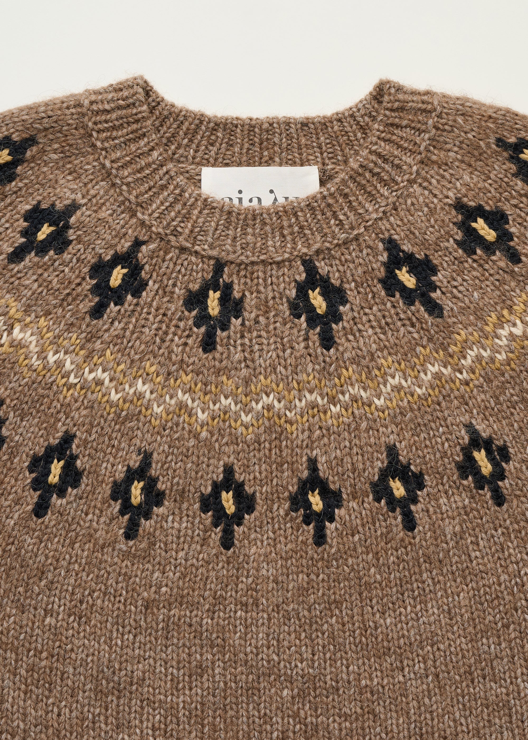Wyn sweater – llama wool | Mix Pure Brownie Sweater aiayu