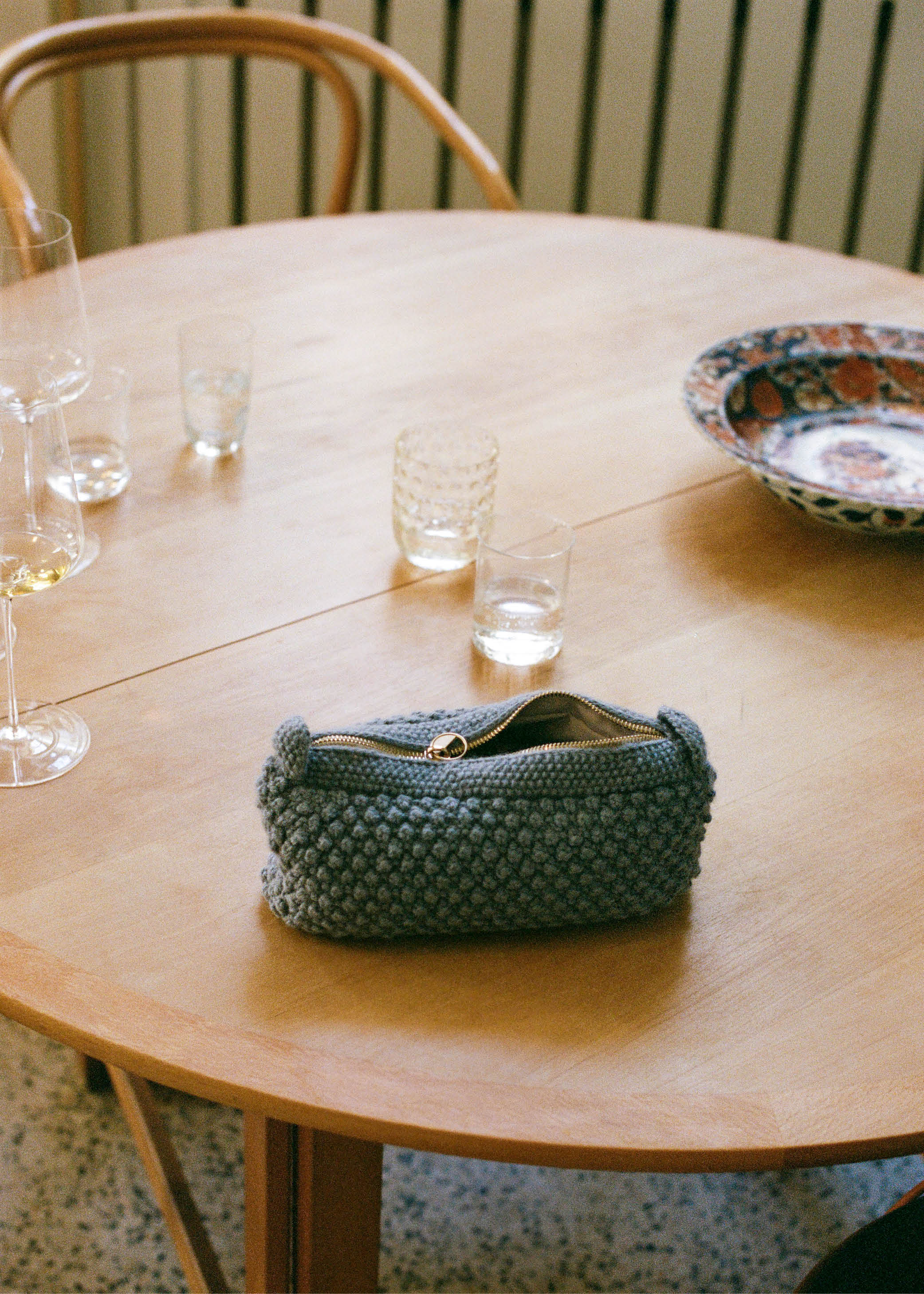 Helen classic clutch | Cloud Blue Purse aiayu