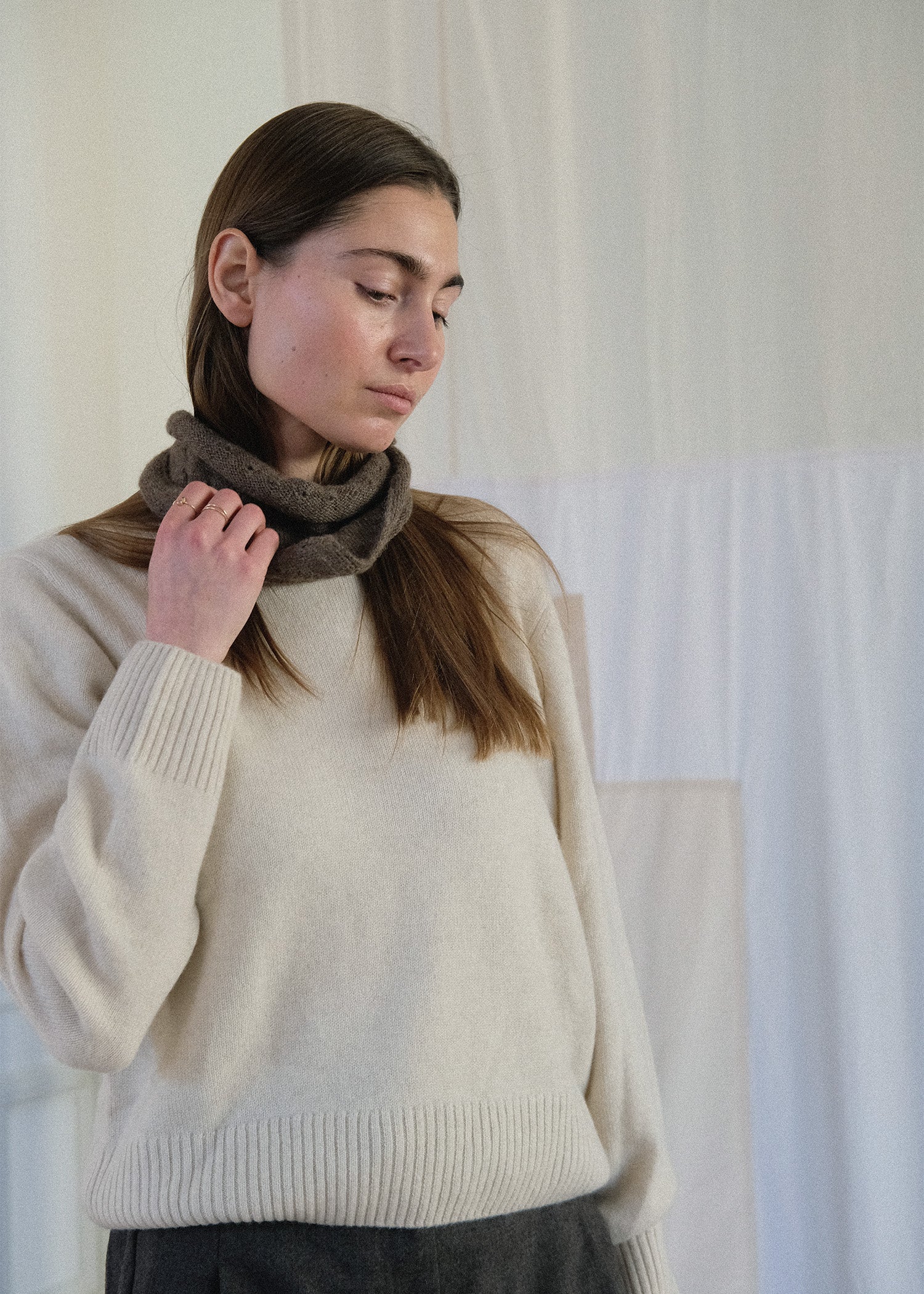 Dora scarf – knitting pattern | Multi Sample/The market aiayu