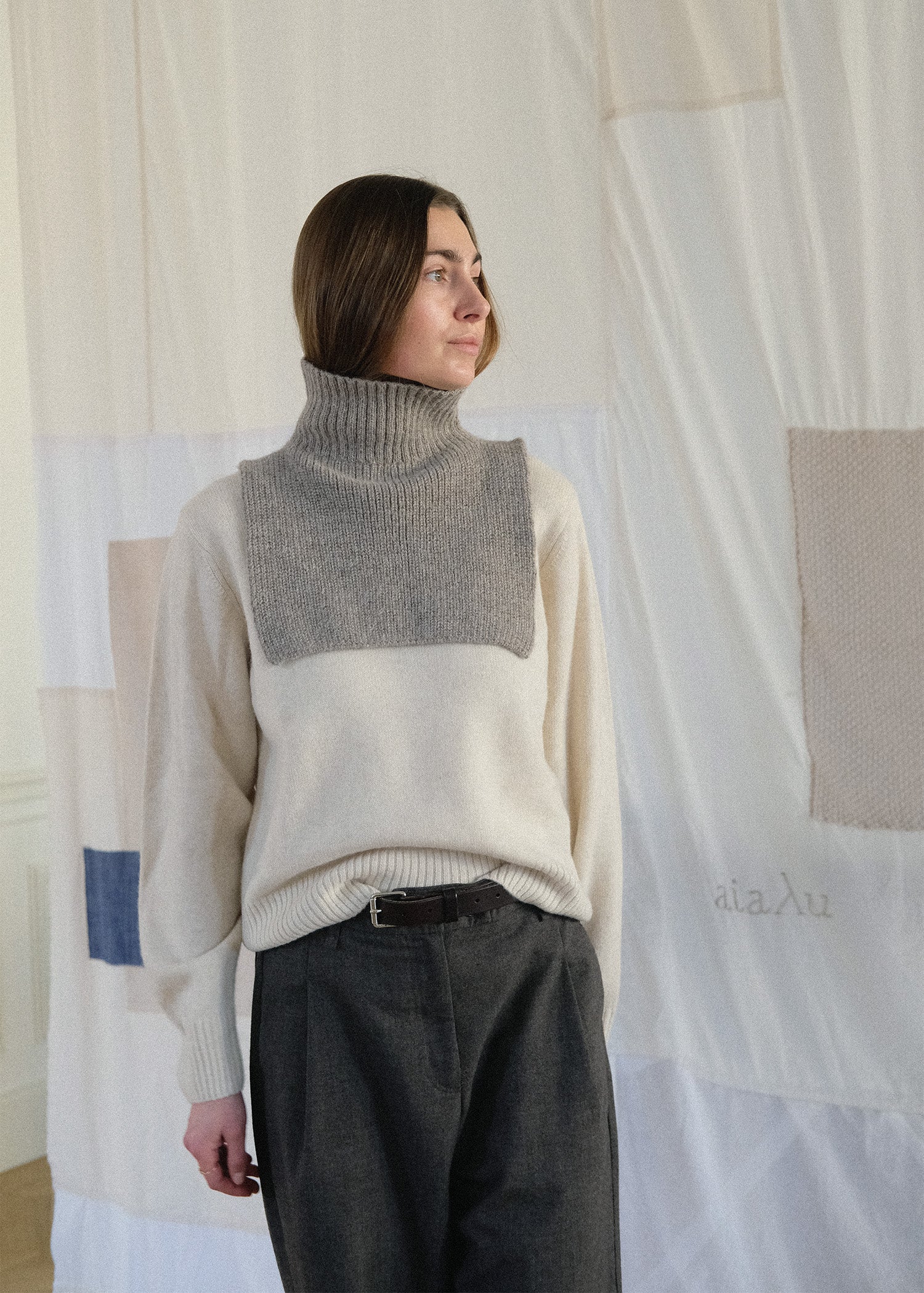 Enya neckwarmer – knitting pattern | Multi Sample/The market aiayu