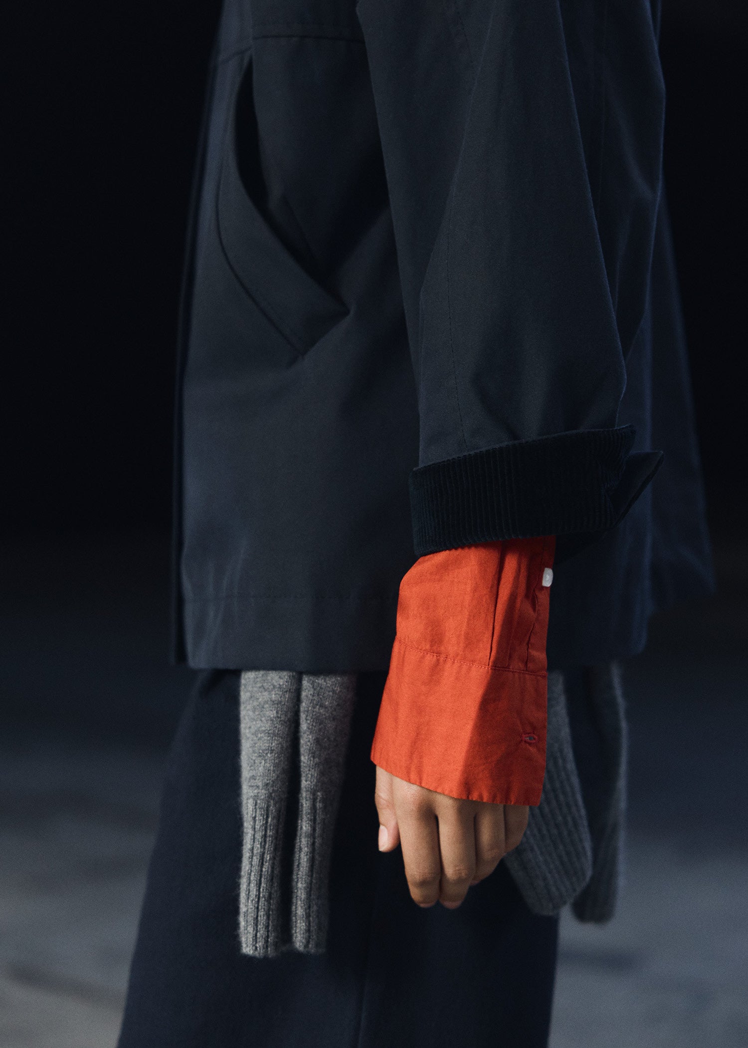Moa jacket – oilskin | Navy Jacket aiayu