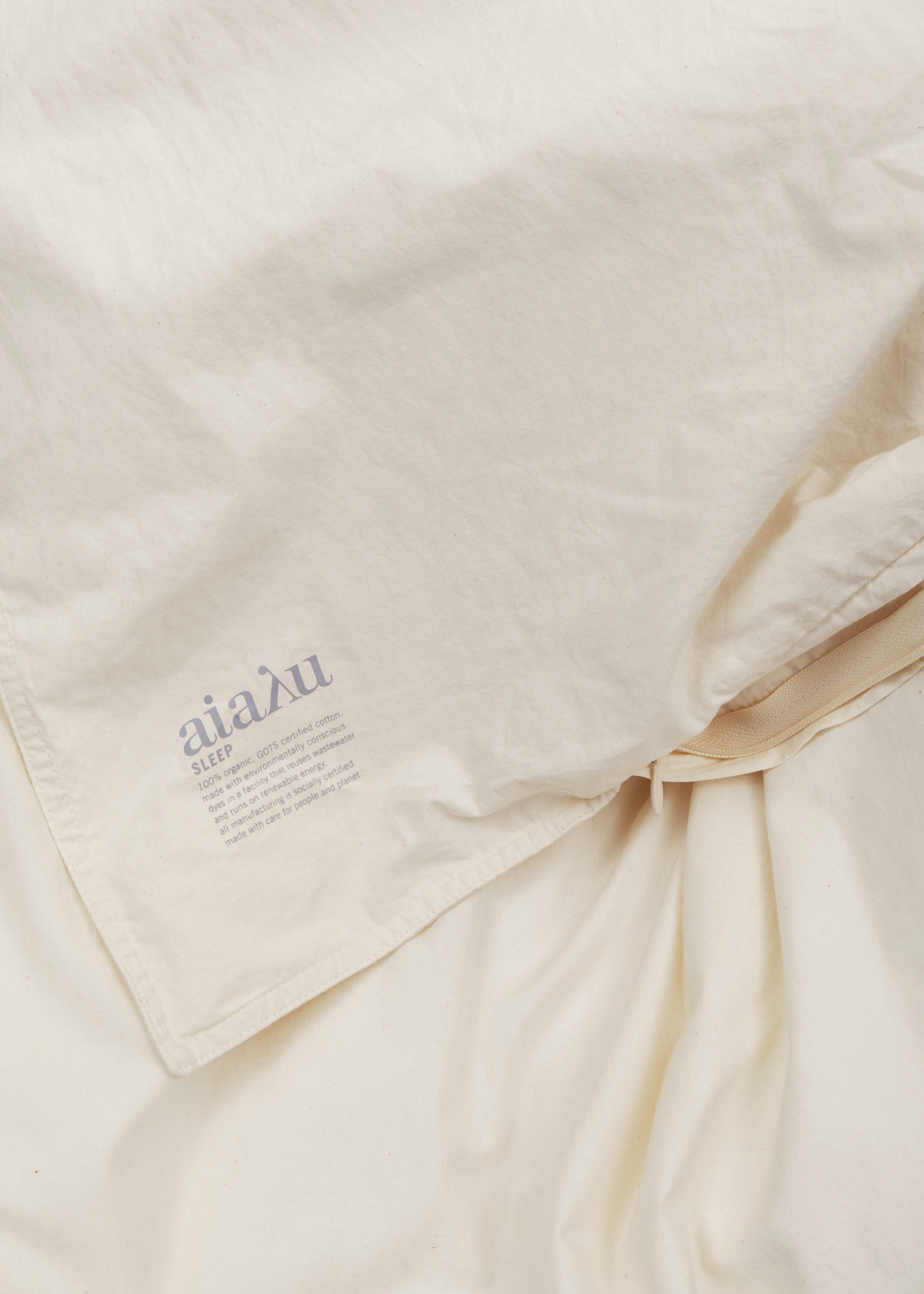 Duvet set 200x220 and pillow cases | Pure Ecru Bedding aiayu