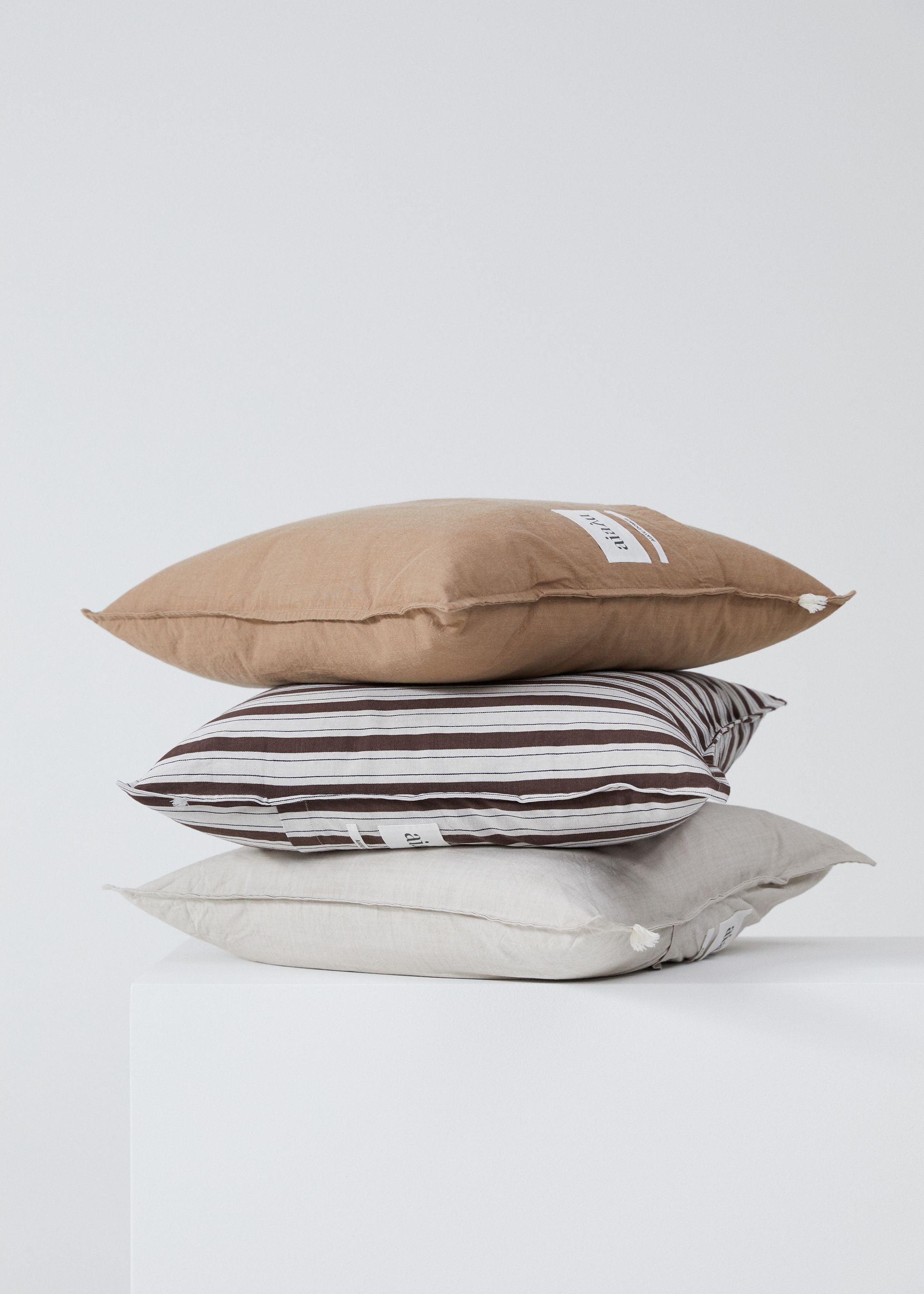Pillow Cotton Slub - 50x50 | Light Tabacco aiayu.com