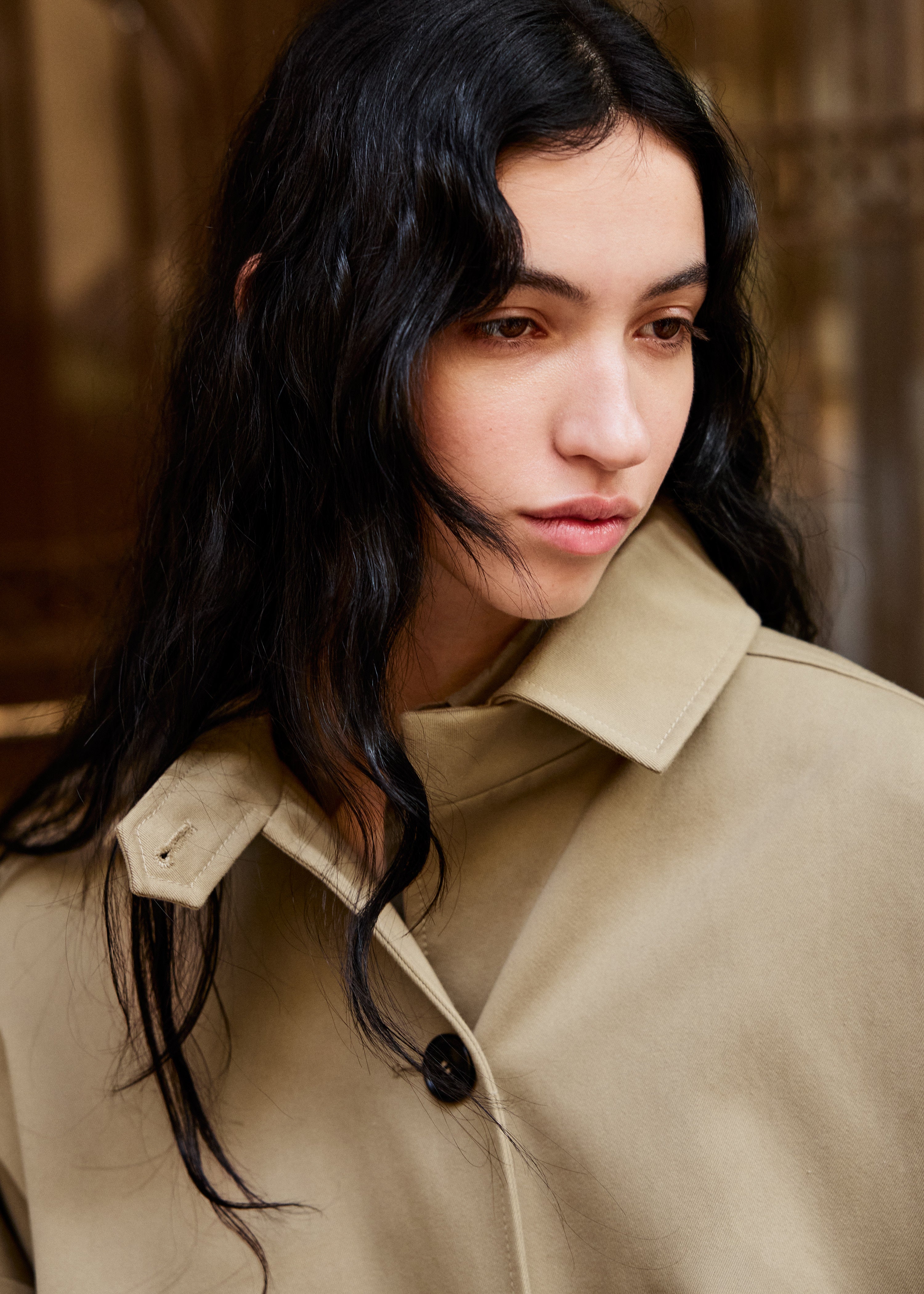 Jo coat twill | Classic Khaki