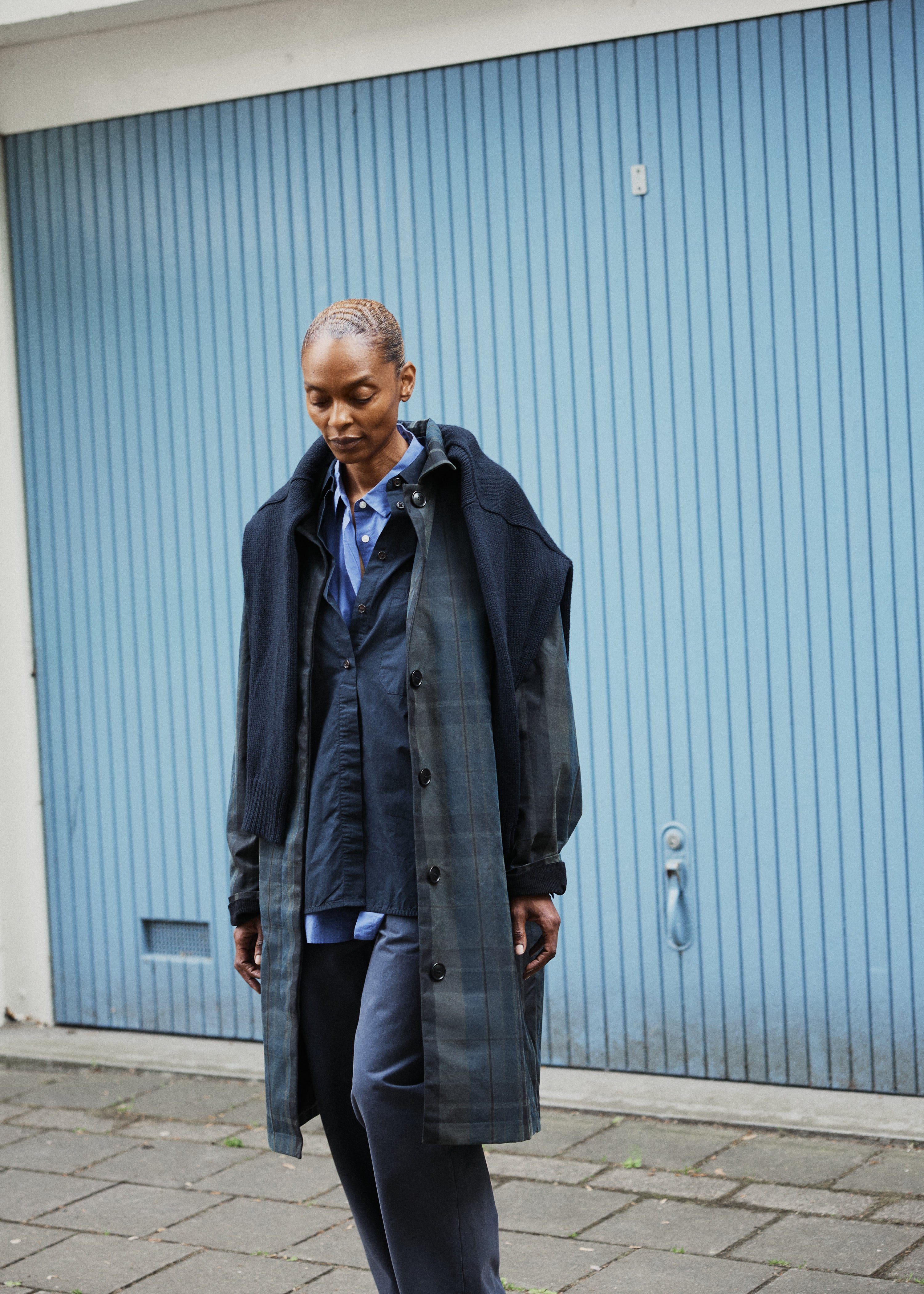 Noor coat check – oilskin silkwax | Foxleigh Coat aiayu