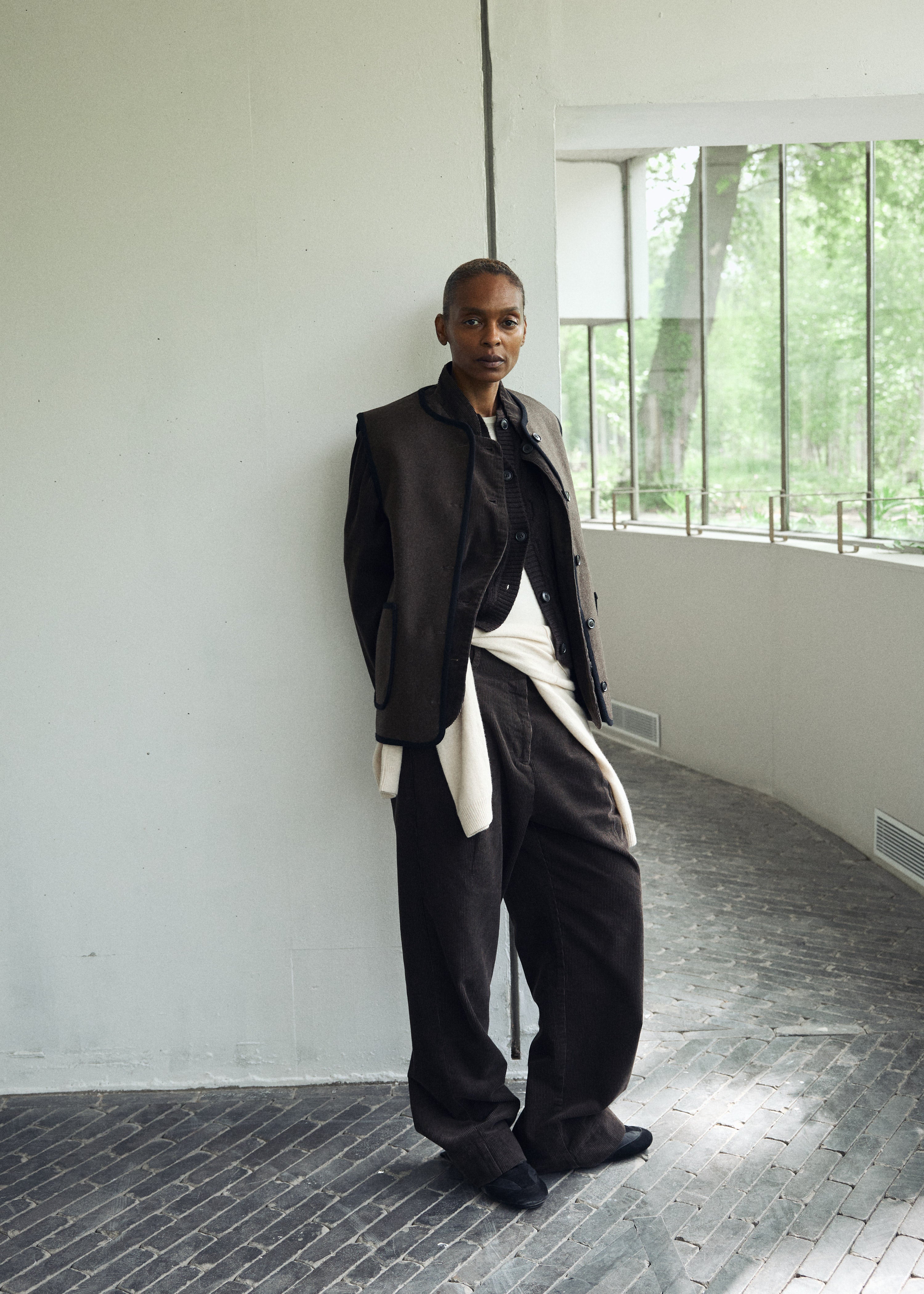 piyo　IENA/イエナ　WEILL/ヴェイユ Veste ボアベスト Meha vest – loden | Pure dark brown