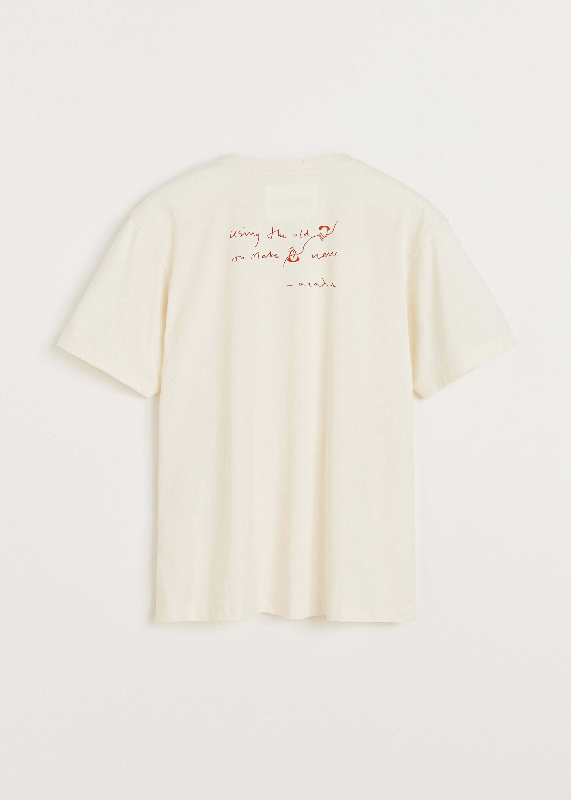 Aiayu circular state tee | Pure Ecru 25.1