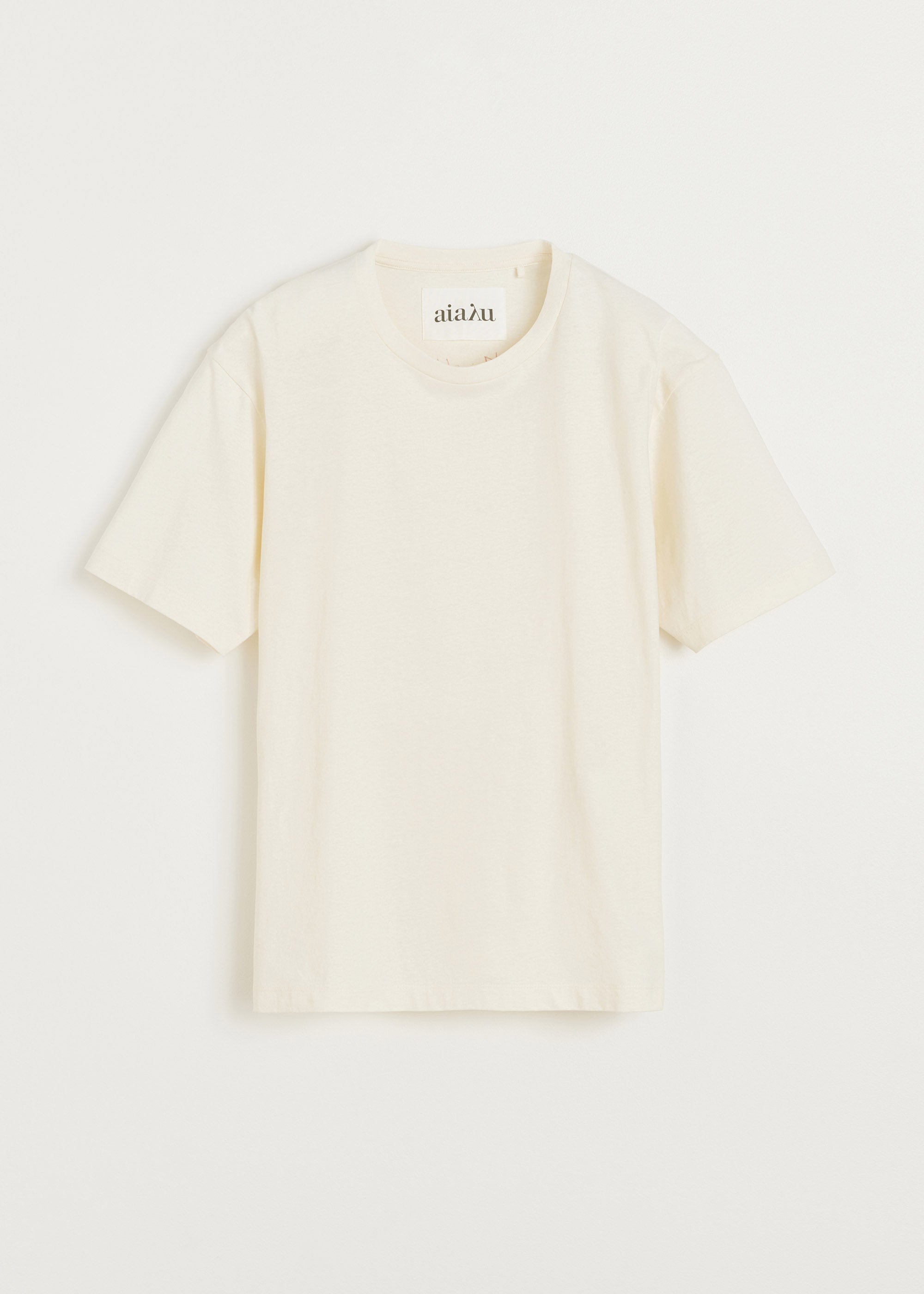 Aiayu circular state tee | Pure Ecru 25.1