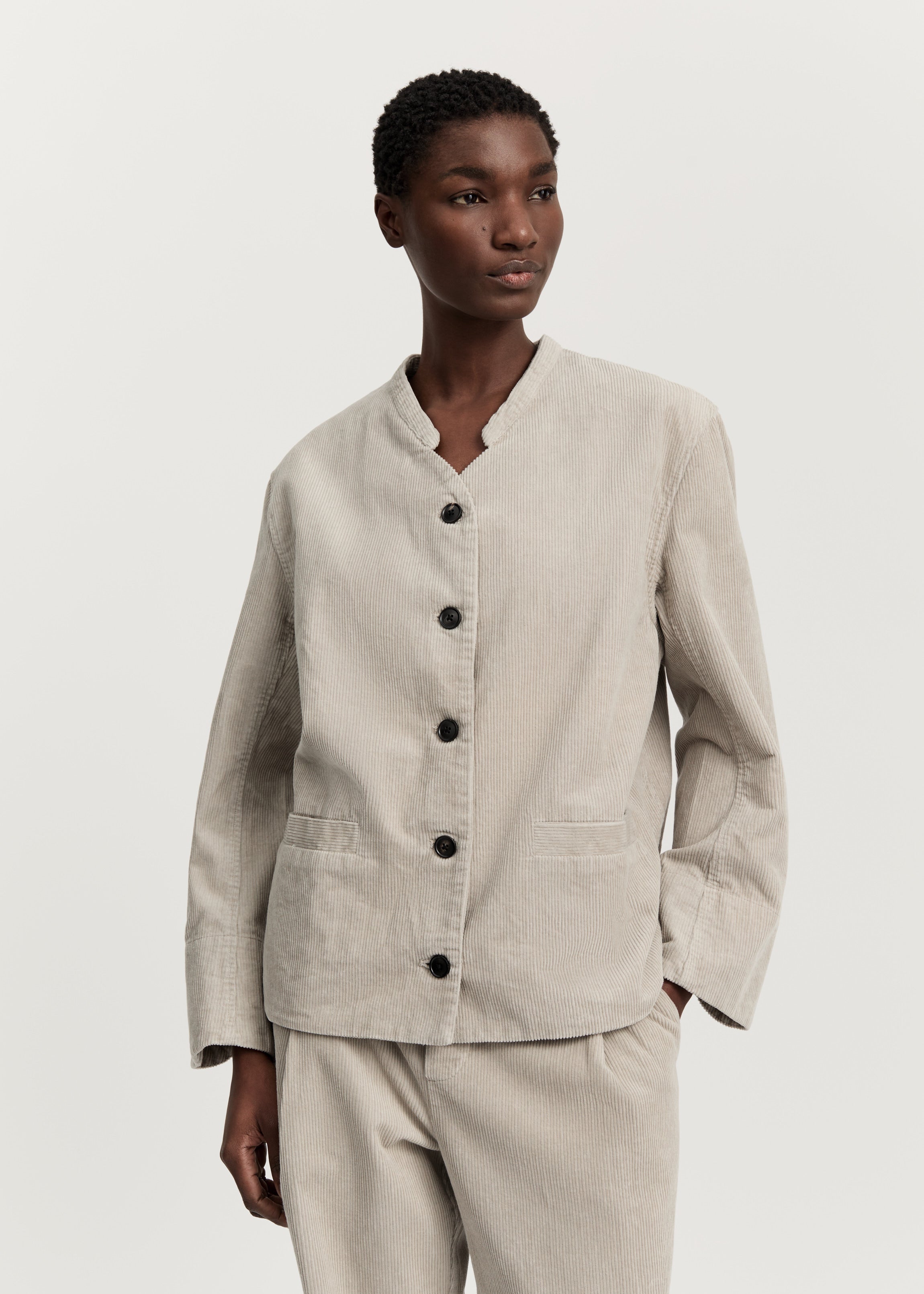 Angela jacket corduroy | Silver Jacket aiayu