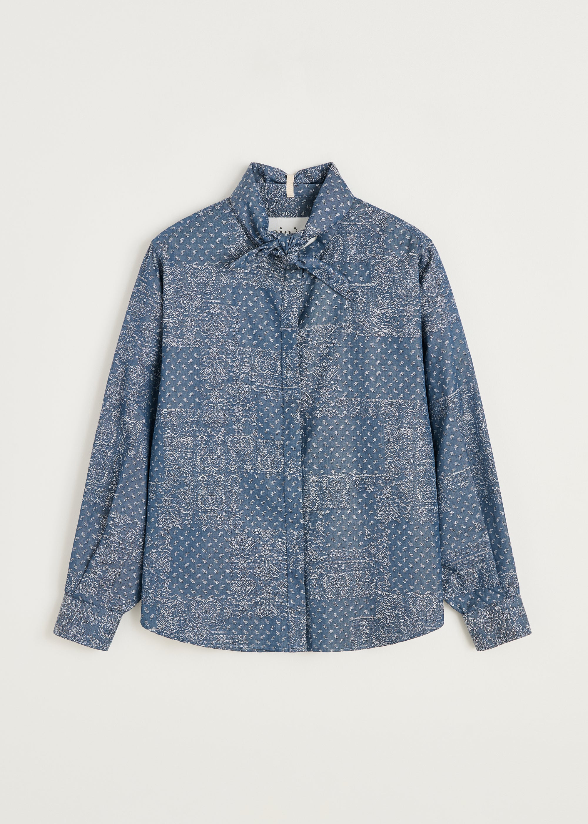 Aponi shirt jacquard | Bluebell Paisley Shirt Woven aiayu