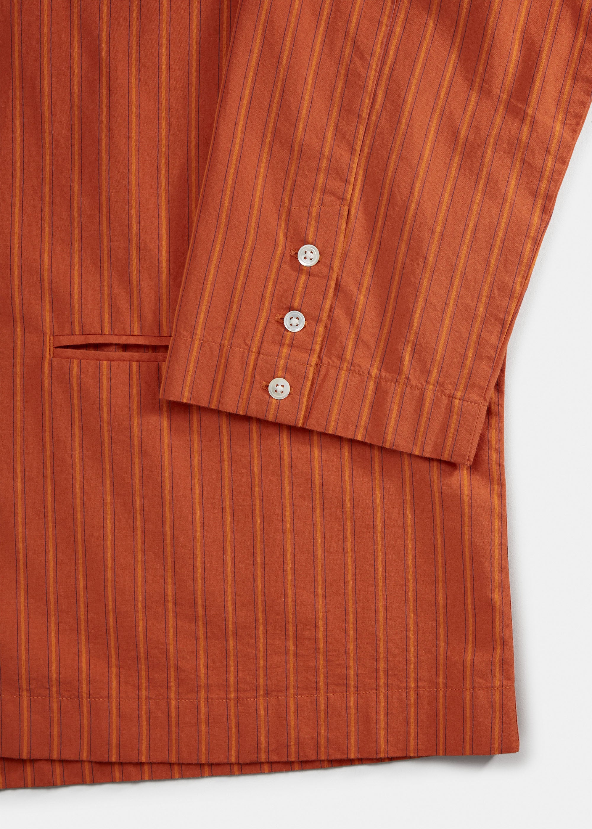 Atla shirt striped | Mix Burnt Orange