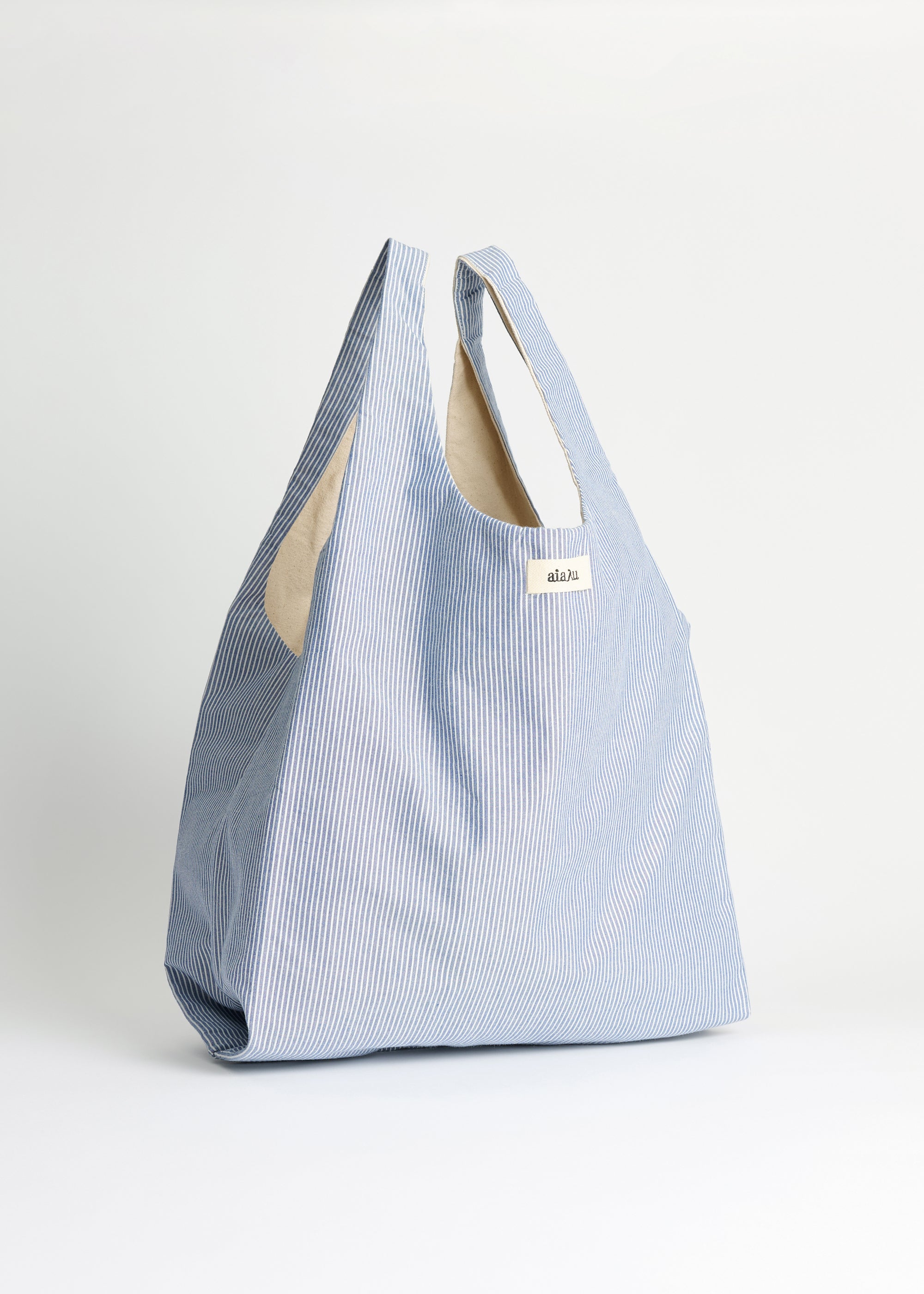 Bag striped medium | Mix Blue Boy Bag aiayu