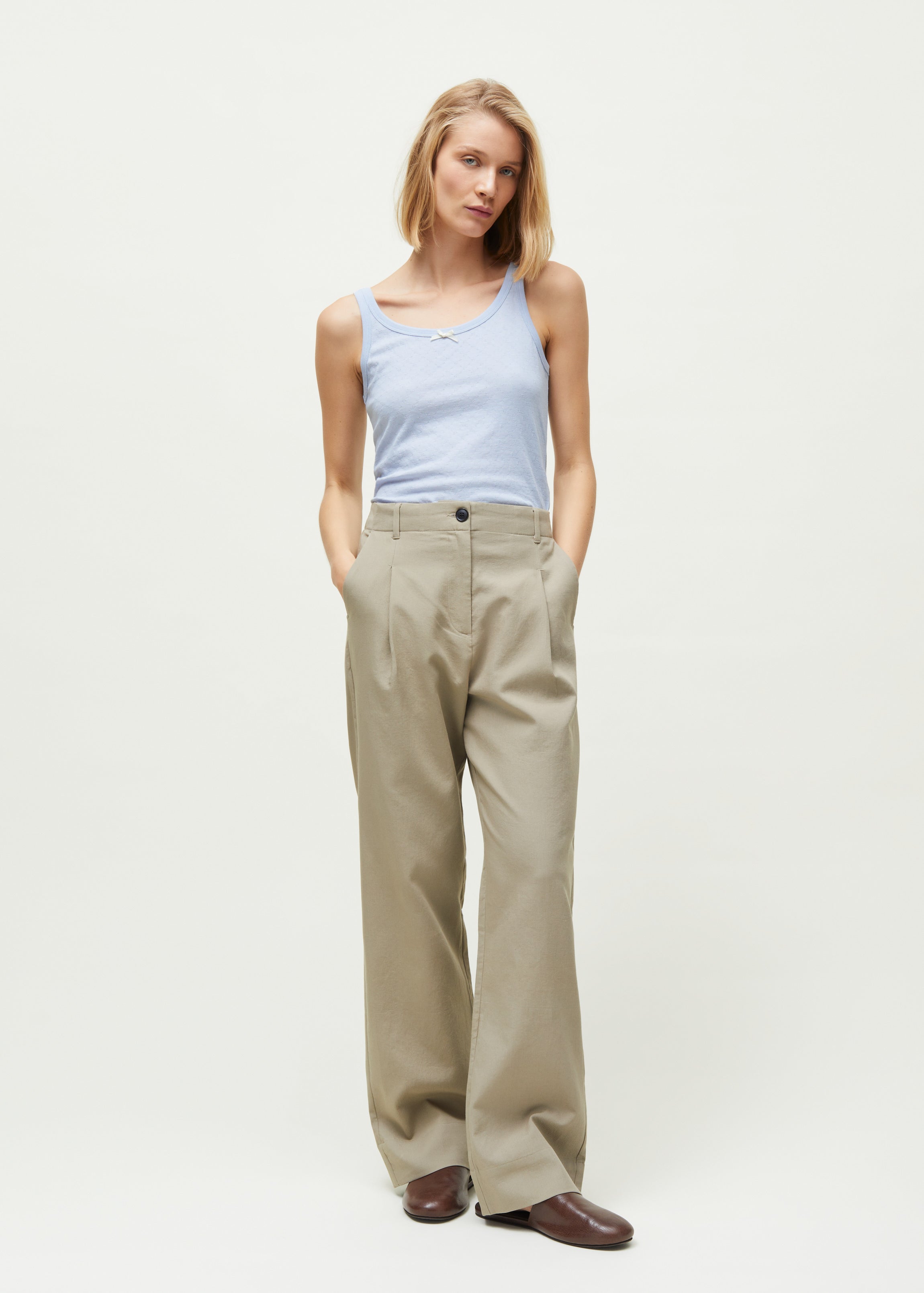 Billy pant zip | Light Vintage Army