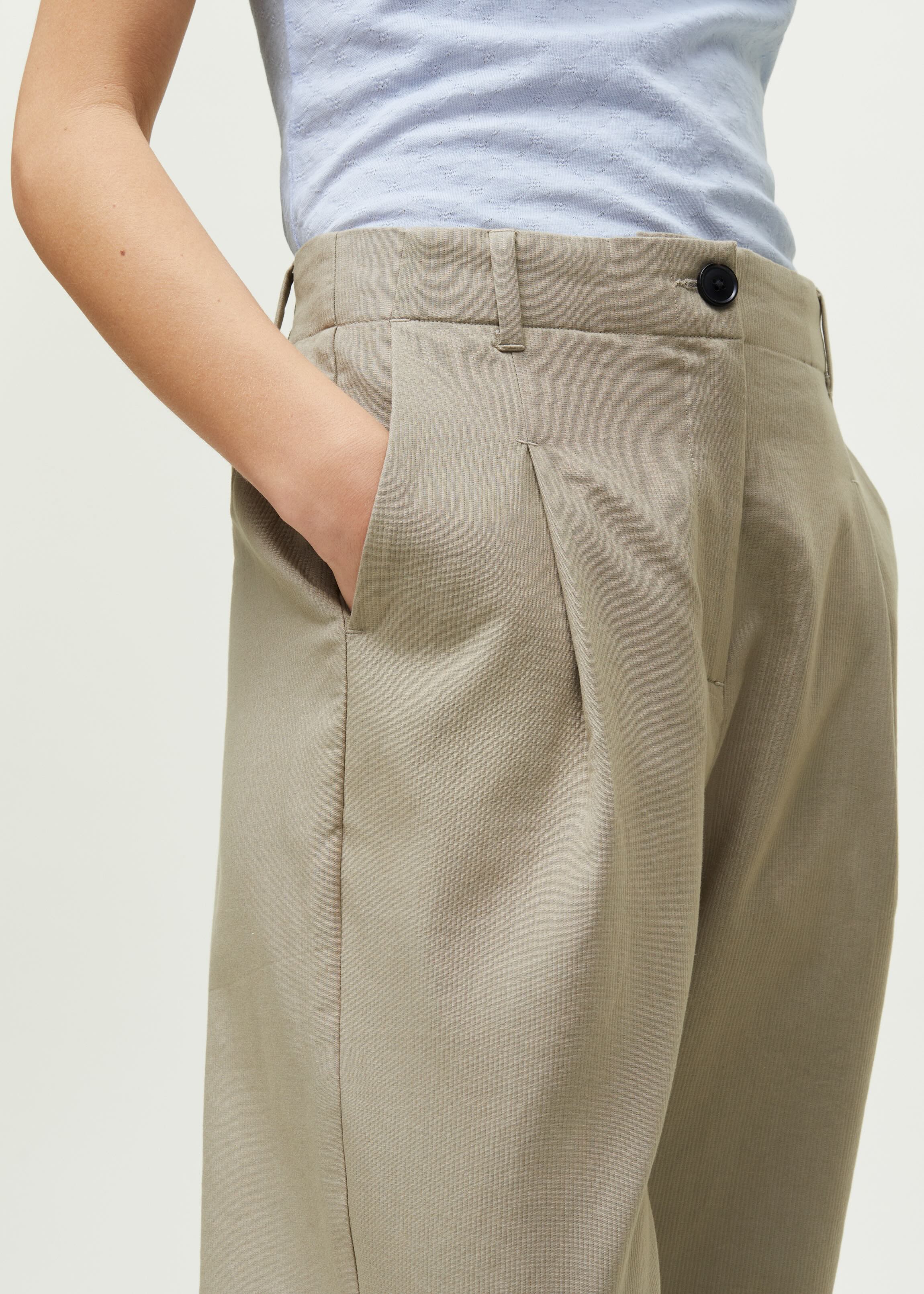 Billy pant zip | Light Vintage Army