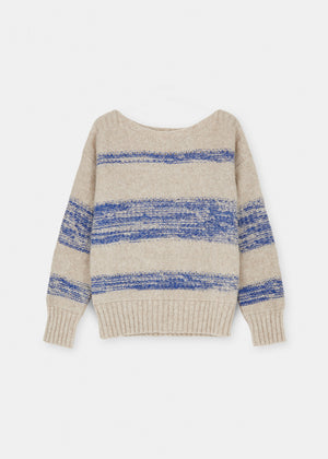 Brooke wool sweater | Mix Bright Blue