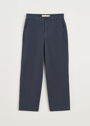 Carlo midwaist wide cotton | Washed Slate Pants aiayu