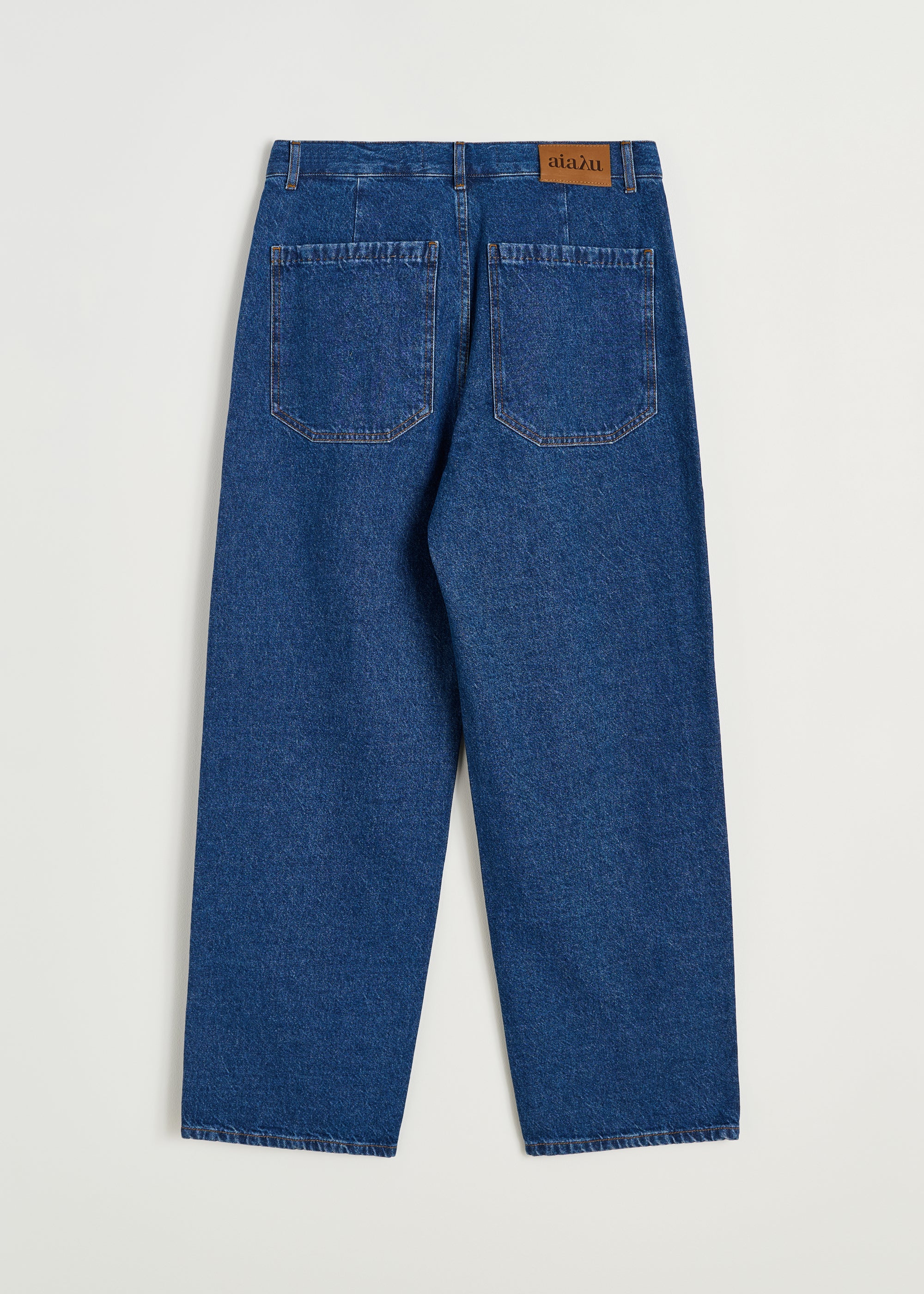 Carlo midwaist wide jeans | Mid Blue Jeans aiayu