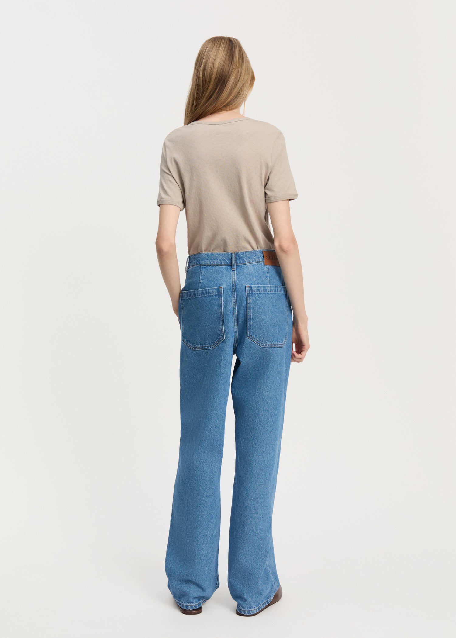 Carlo midwaist wide jeans | Clear Blue Jeans aiayu
