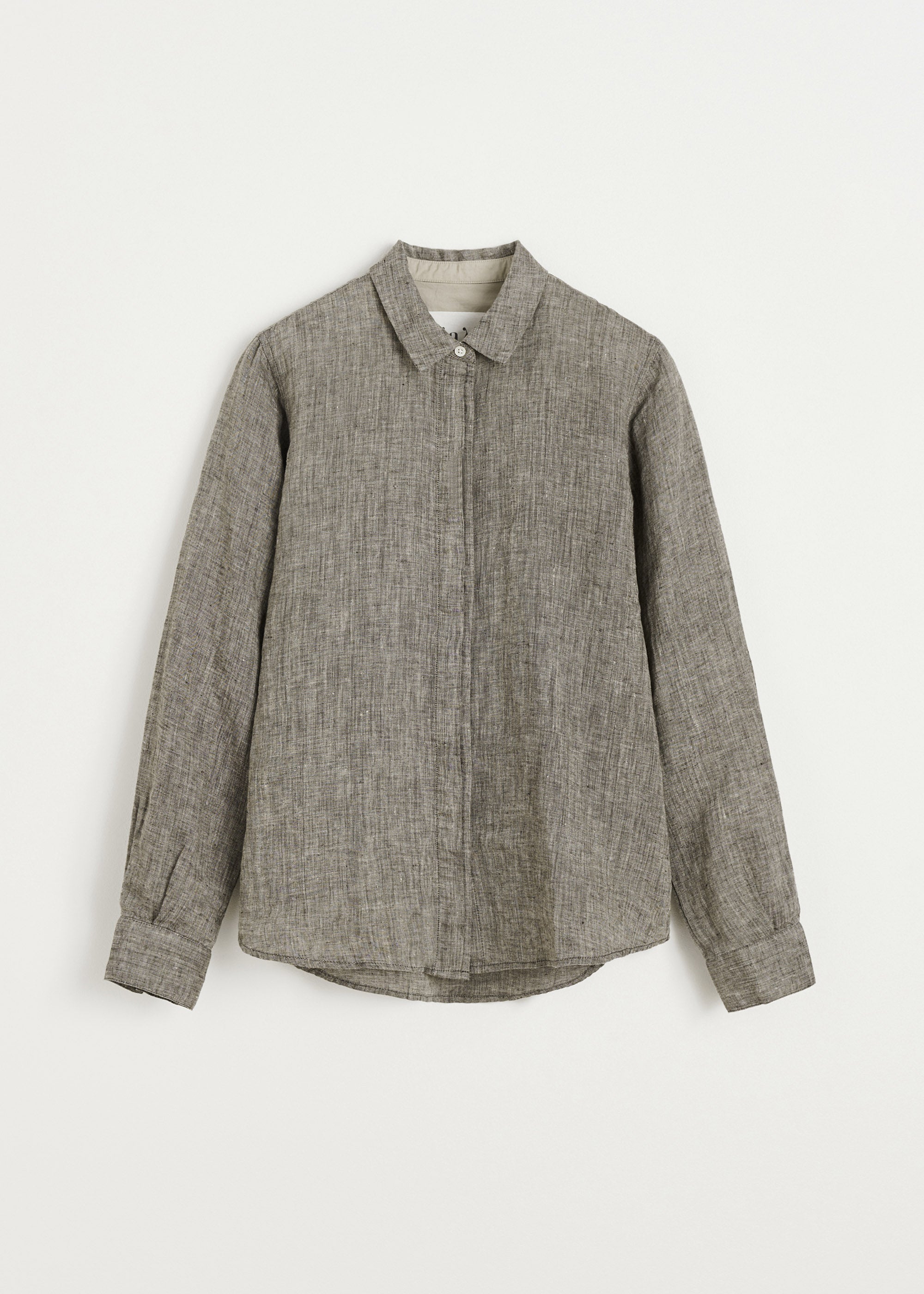 Carol shirt linen | Brown