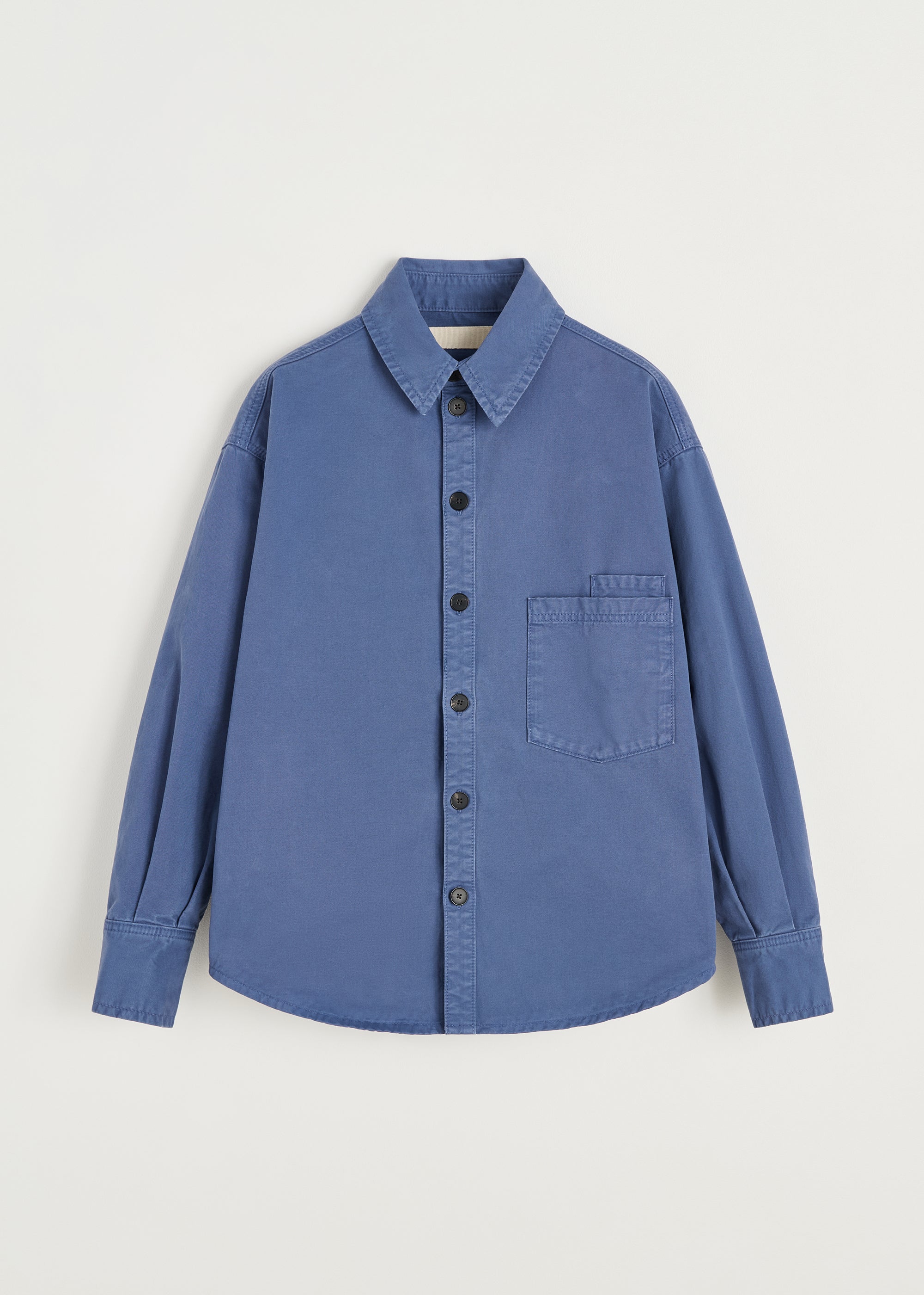 Casy shirt cotton | Washed French Blue Shirt Woven aiayu