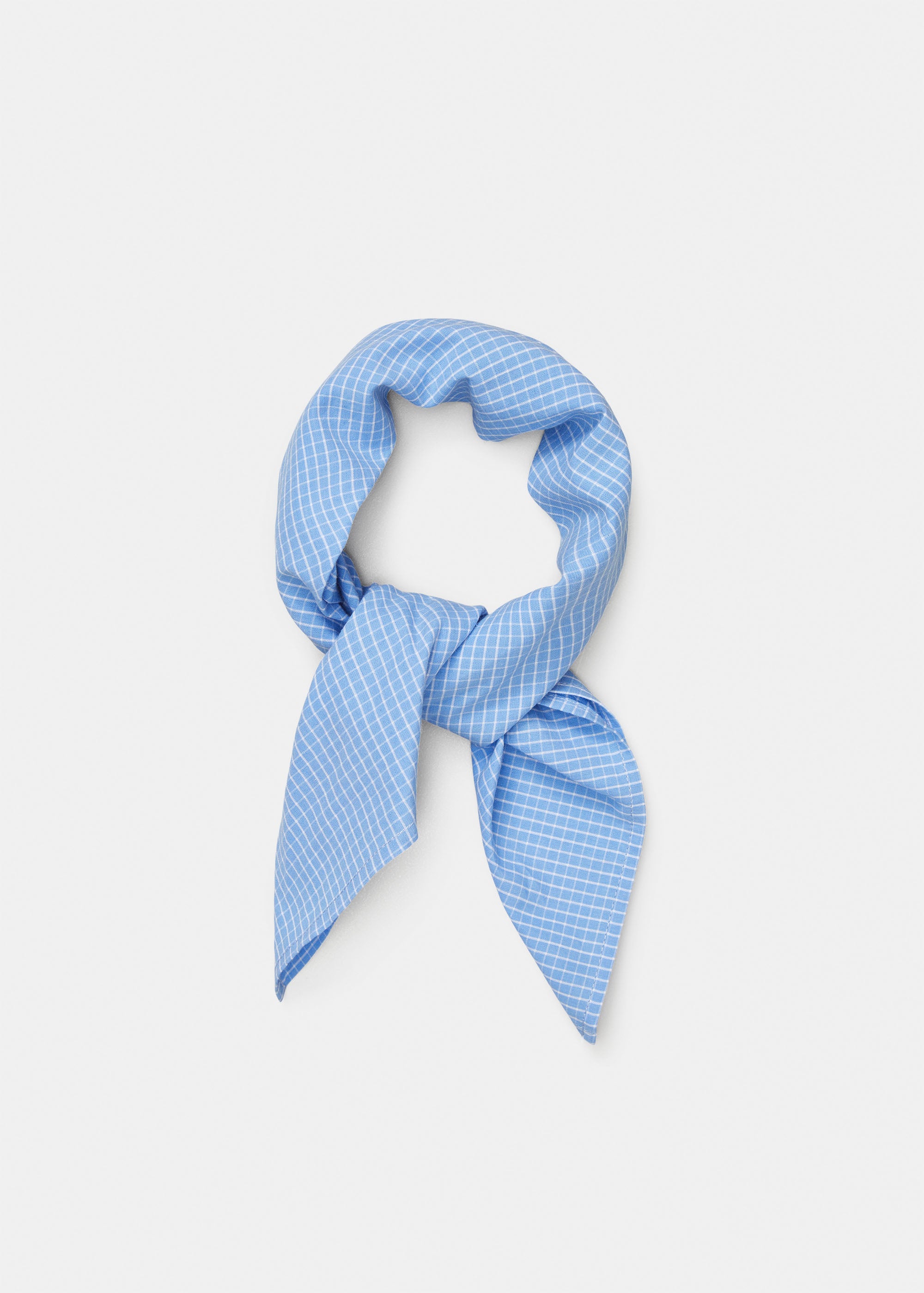 Charlie scarf check | Mix Blue