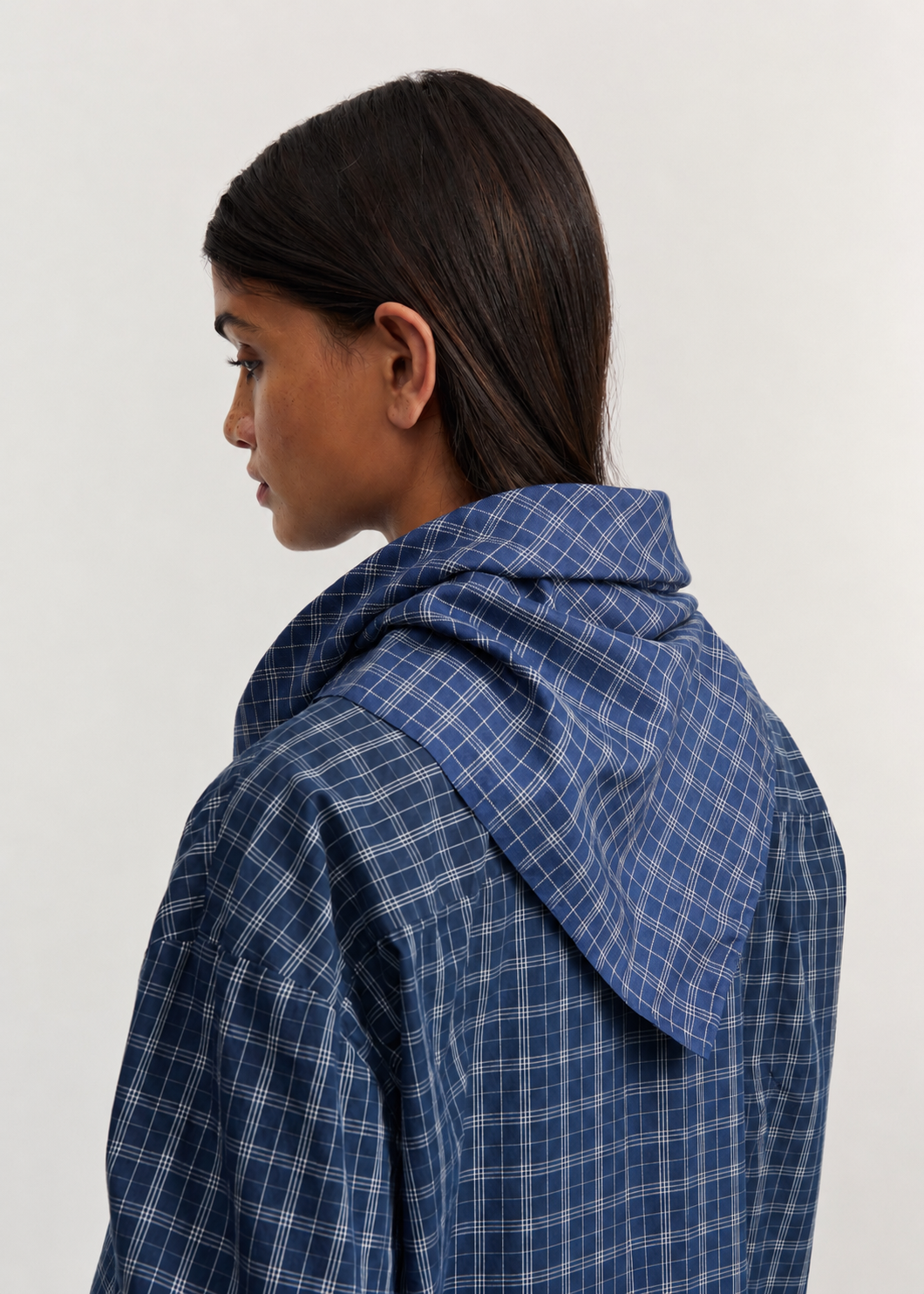 Colton scarf – silk | Mix Navy Scarf aiayu