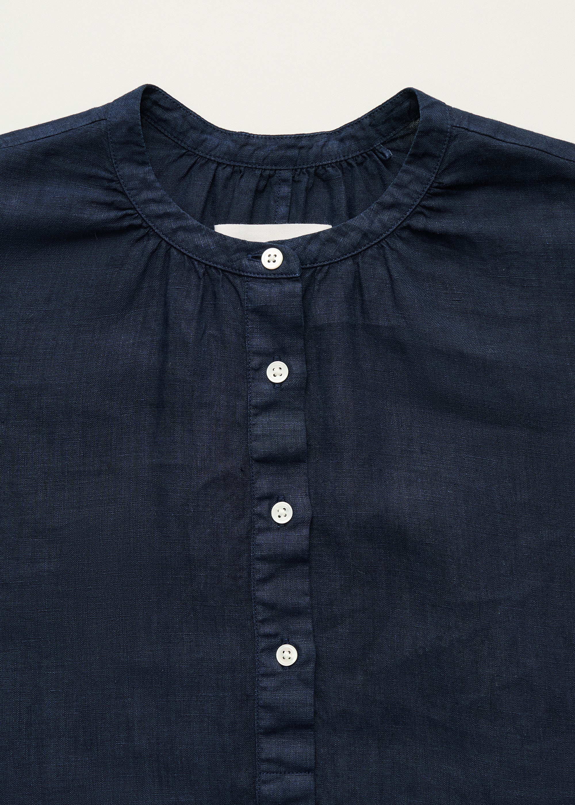 Cille dress linen | Navy Dress aiayu