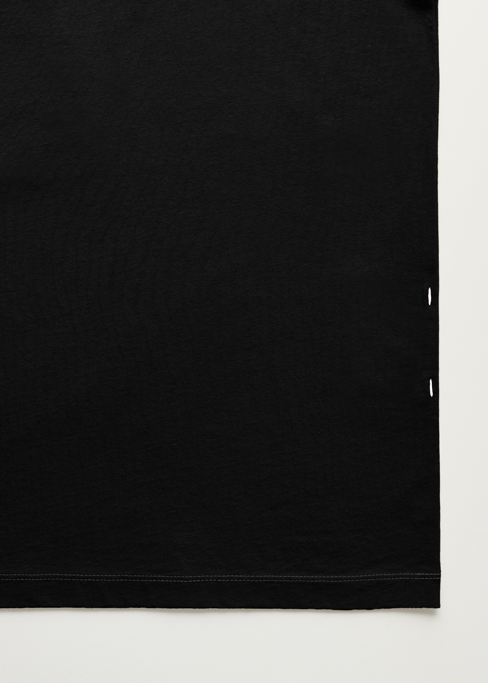Classic circular tee | Black T-shirt aiayu