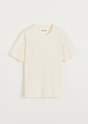 Classic circular tee | Pure Ecru