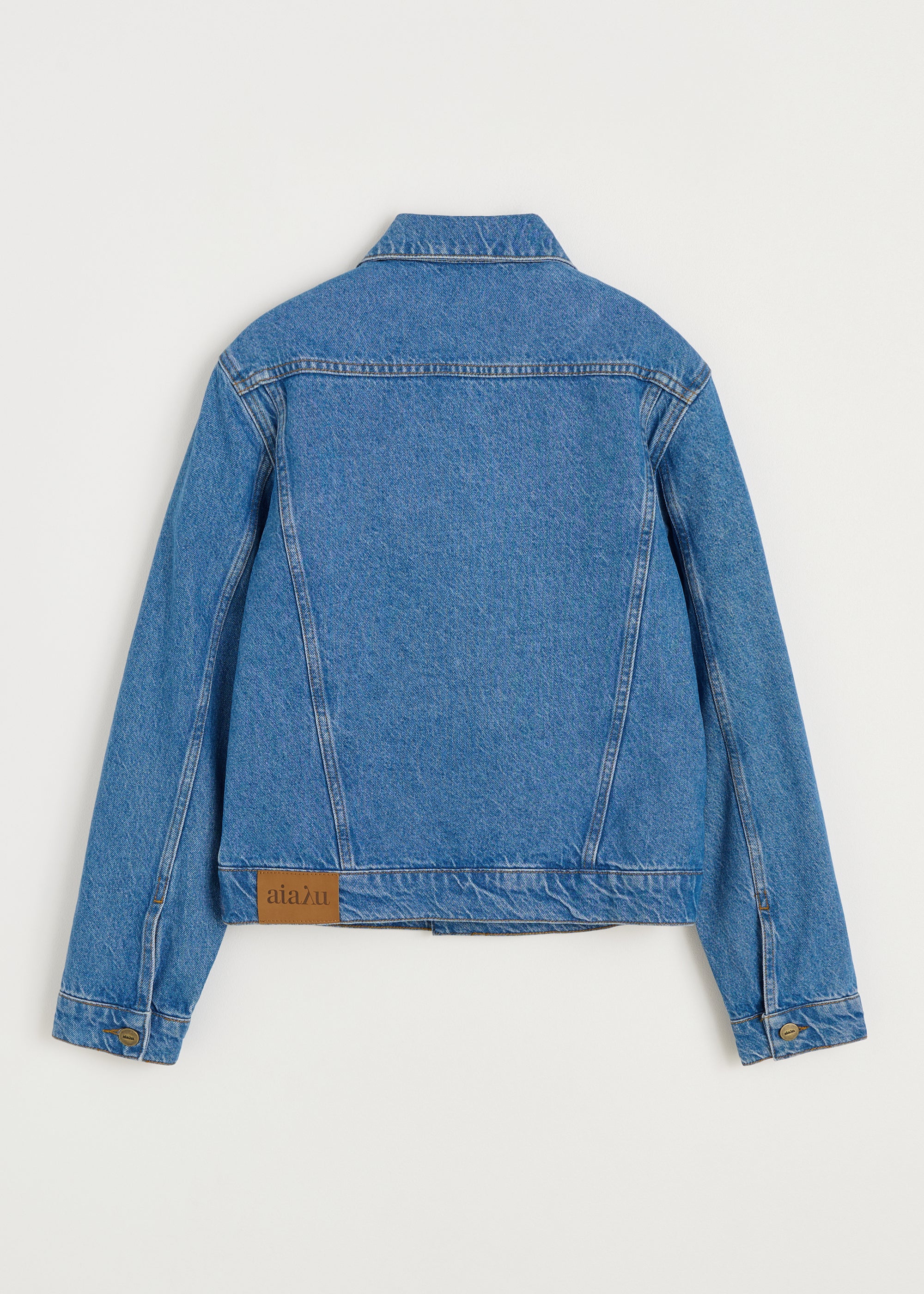 Cleo denim jacket | Clear Blue