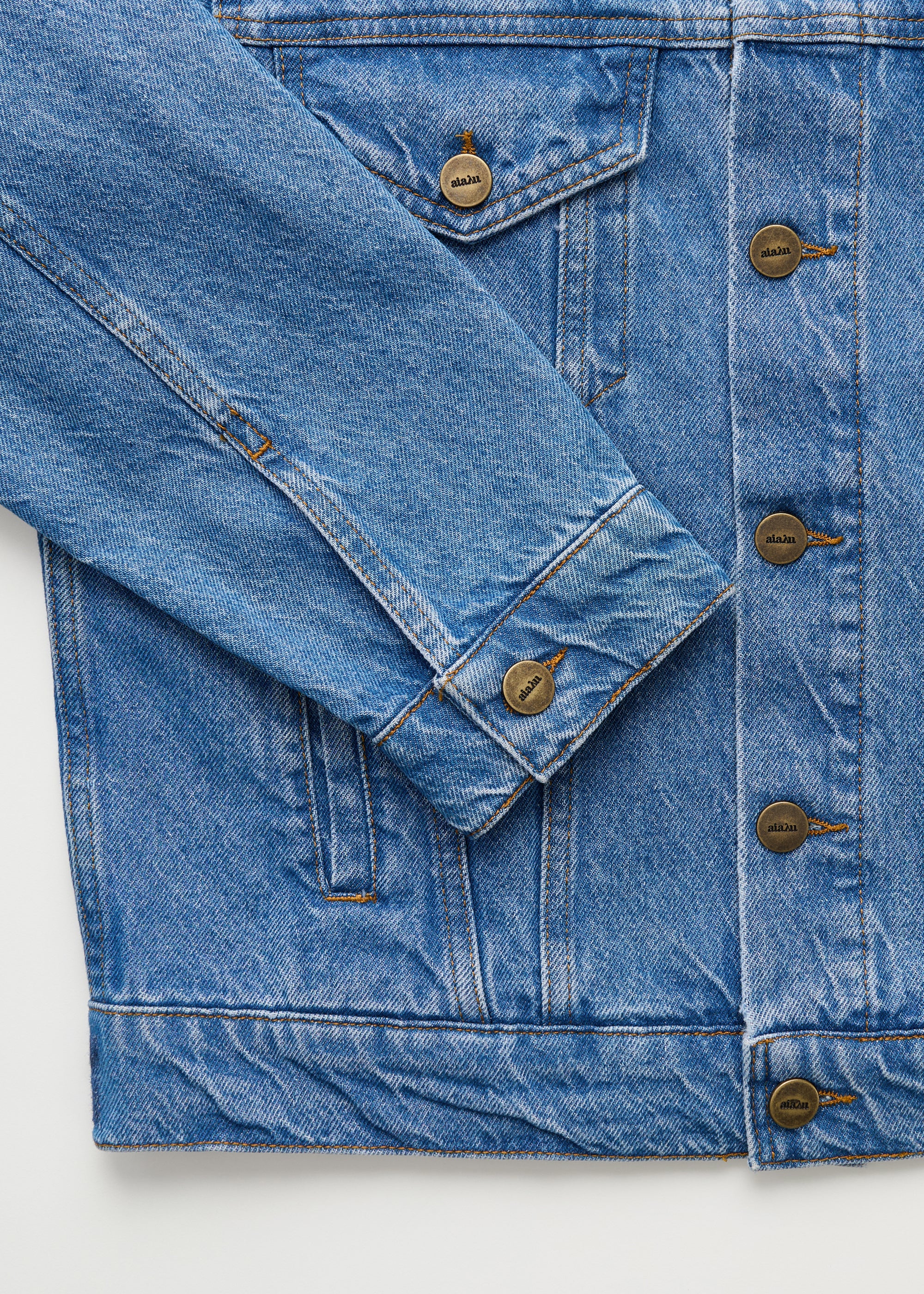 Cleo denim jacket | Clear Blue