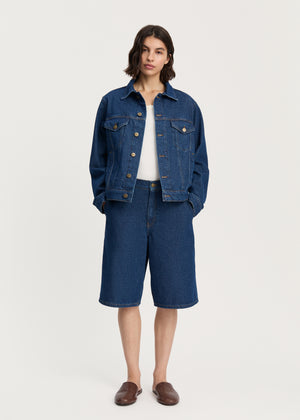 Cleo denim jacket | Mid Blue Jacket aiayu