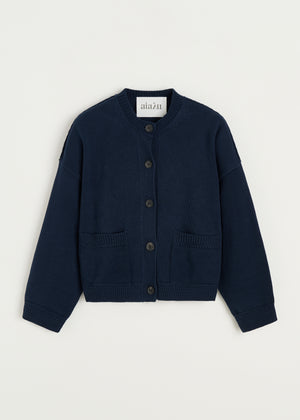 Cobe cotton cardigan | Navy Cardigan aiayu
