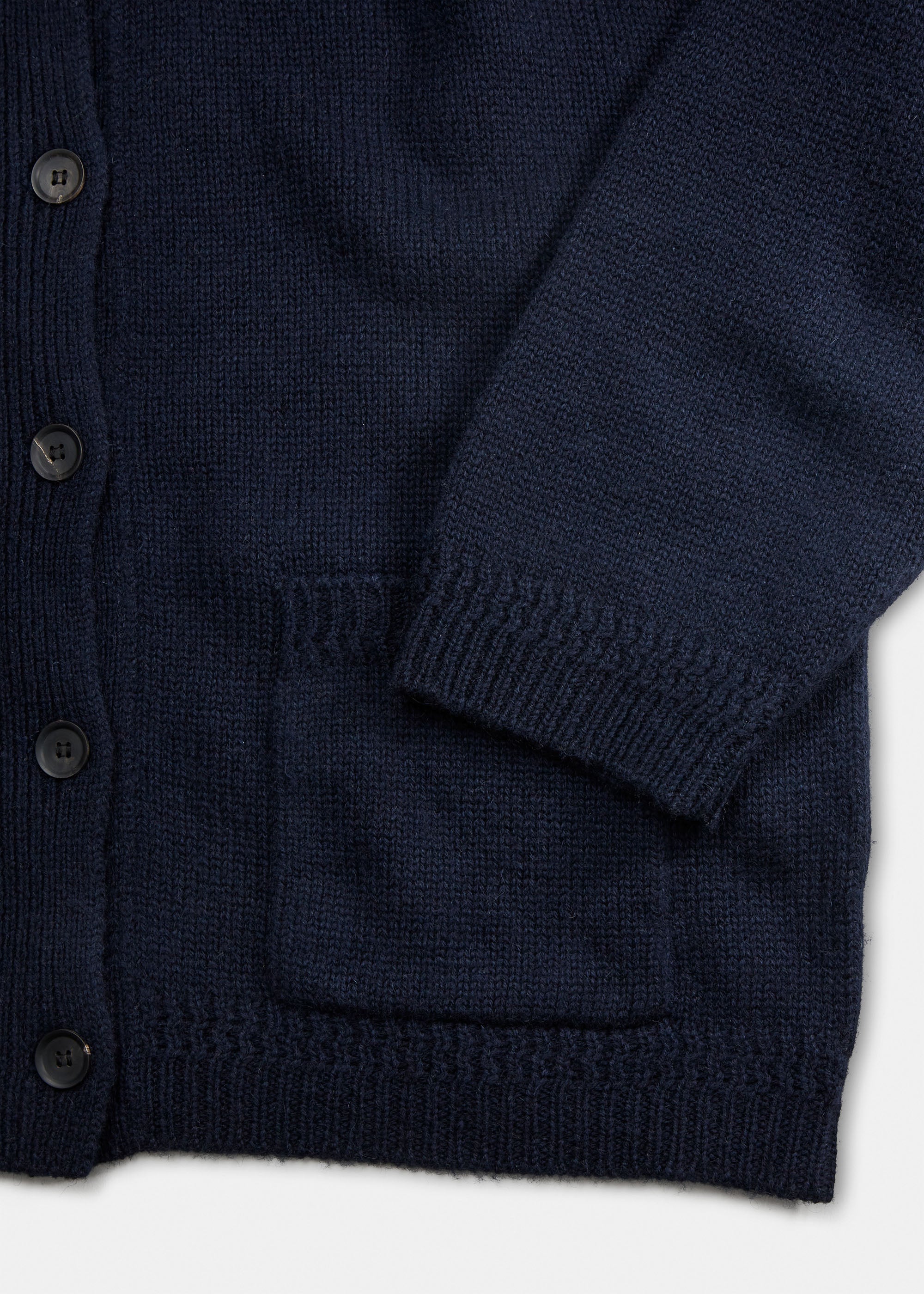 Cobe wool cardigan | Black Blue