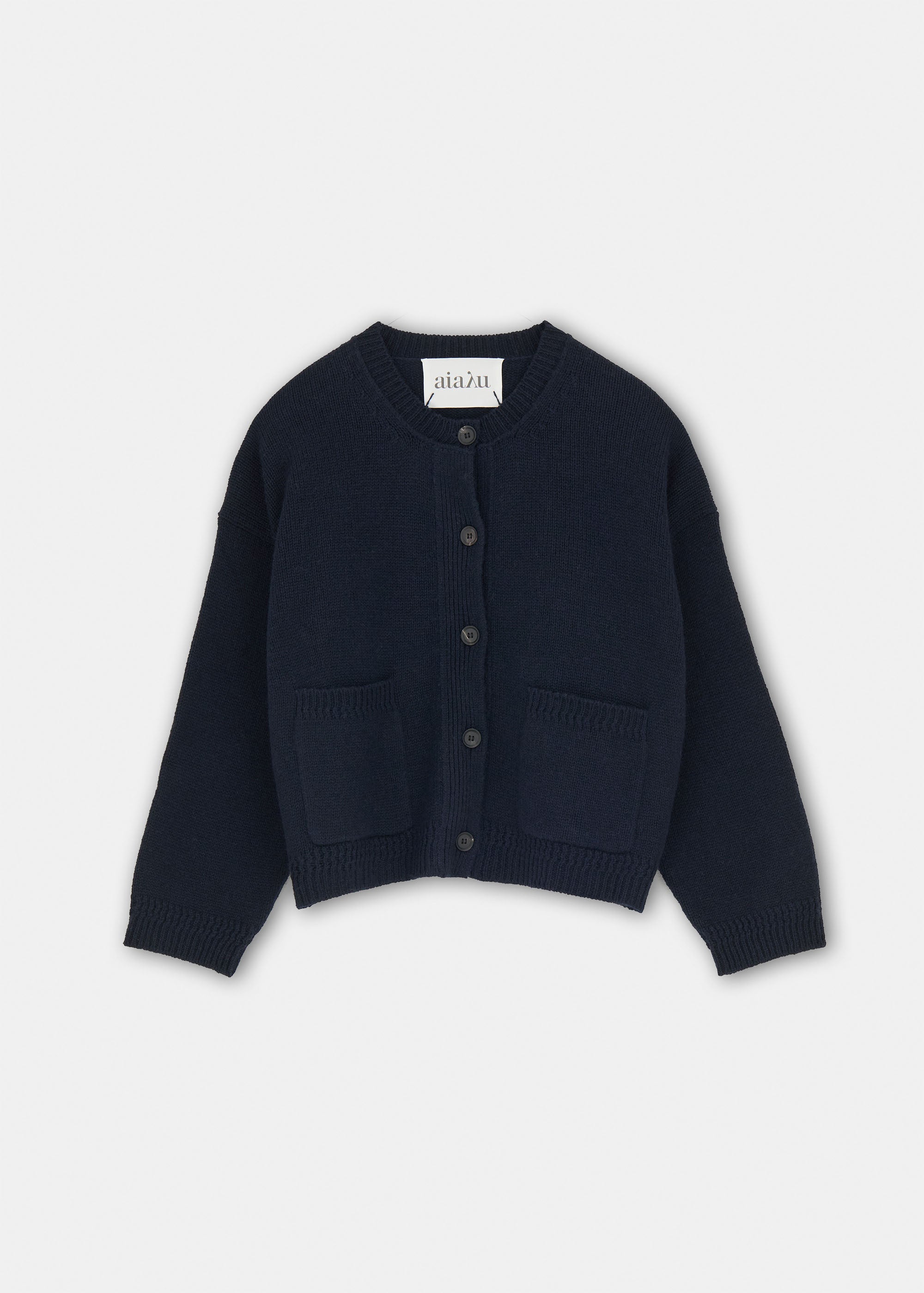 Cobe cardigan - sartuul wool | Black Blue