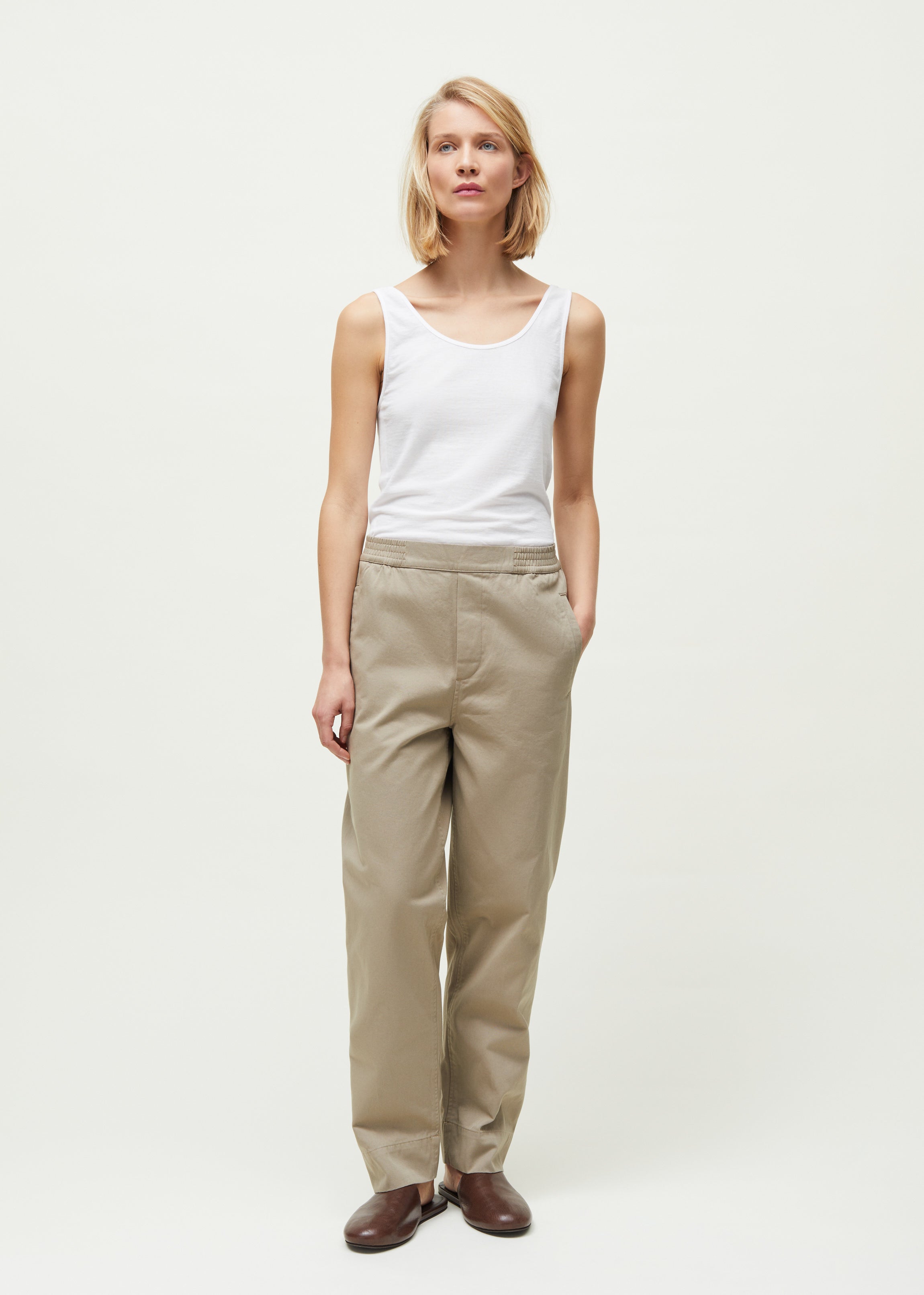 Coco pant twill | Light Vintage Army