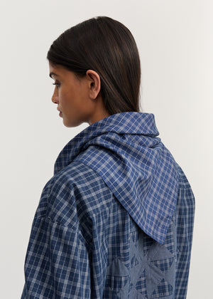 Colton scarf – silk | Mix Navy Scarf aiayu