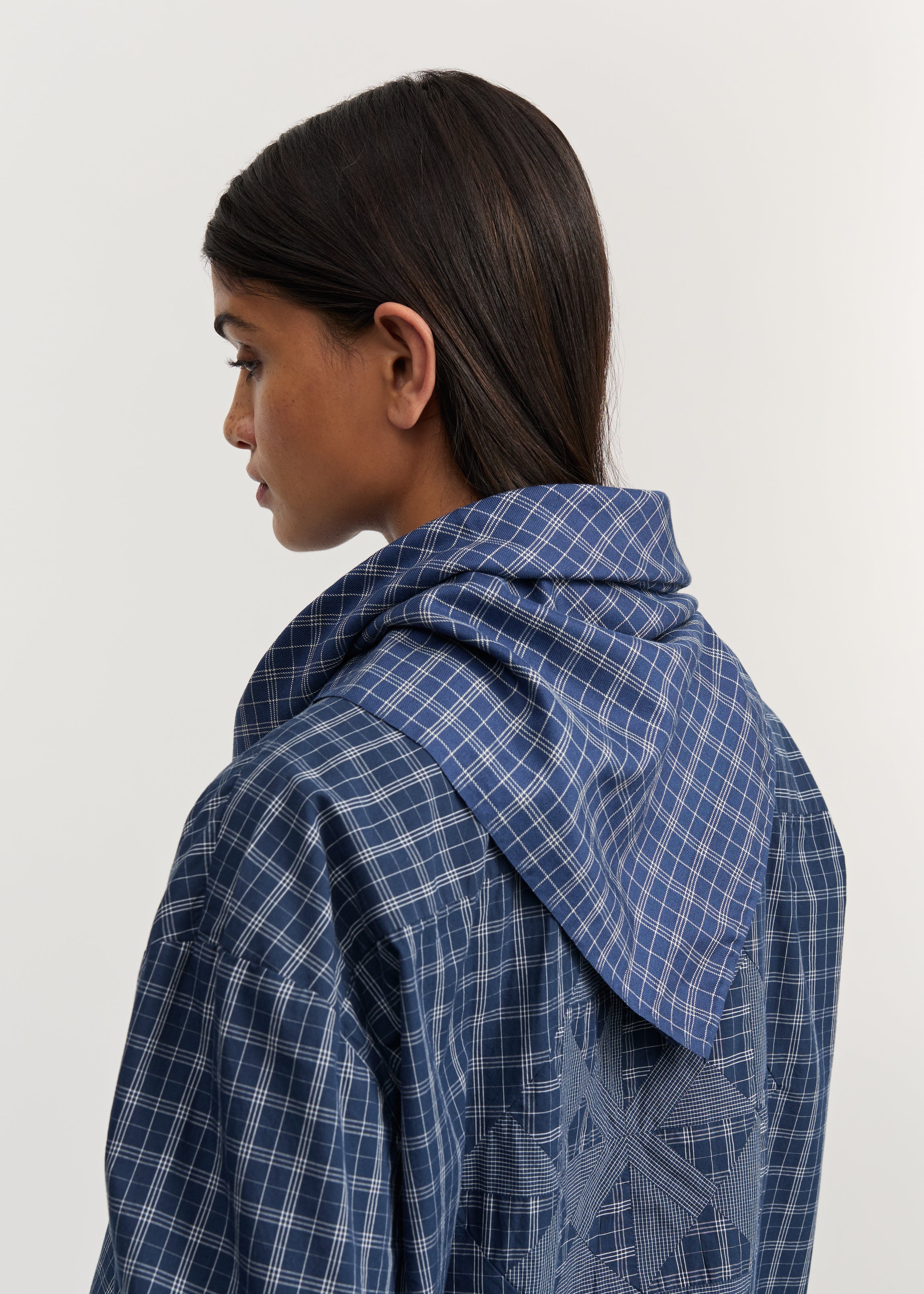 Colton scarf – silk | Mix Navy Scarf aiayu