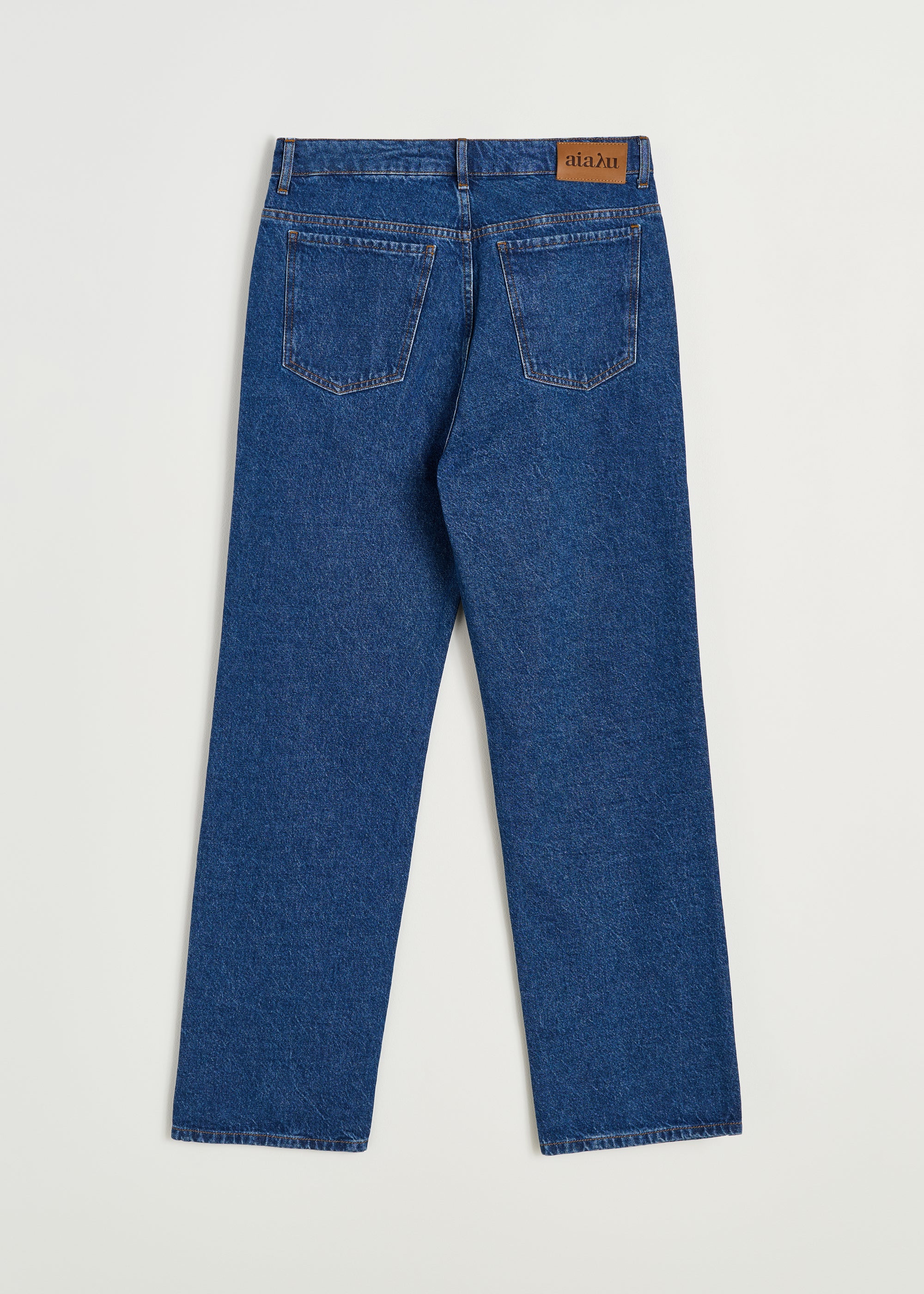 Cooper highwaist straight jeans | Mid Blue Jeans aiayu