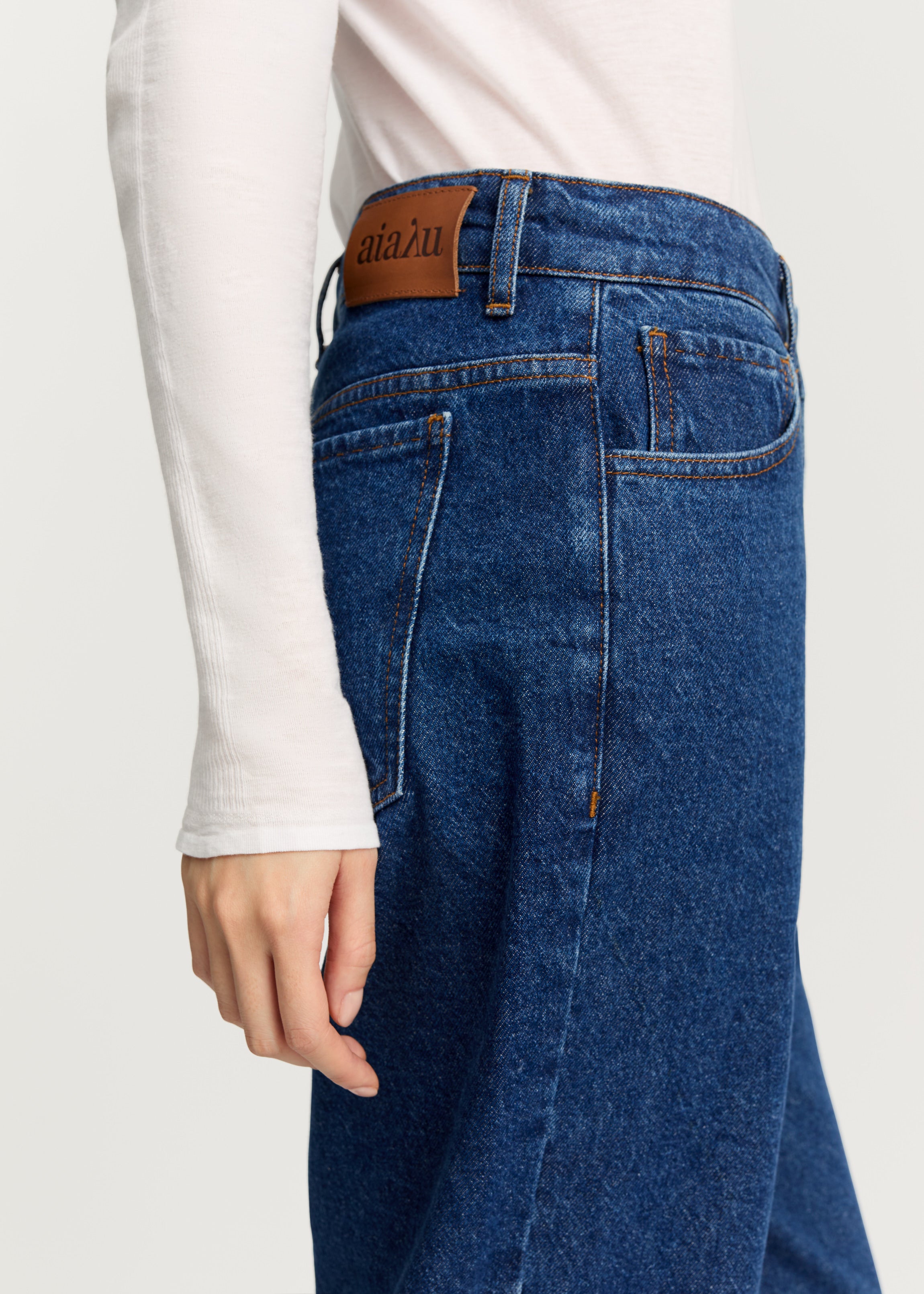 Cooper highwaist straight jeans | Mid Blue