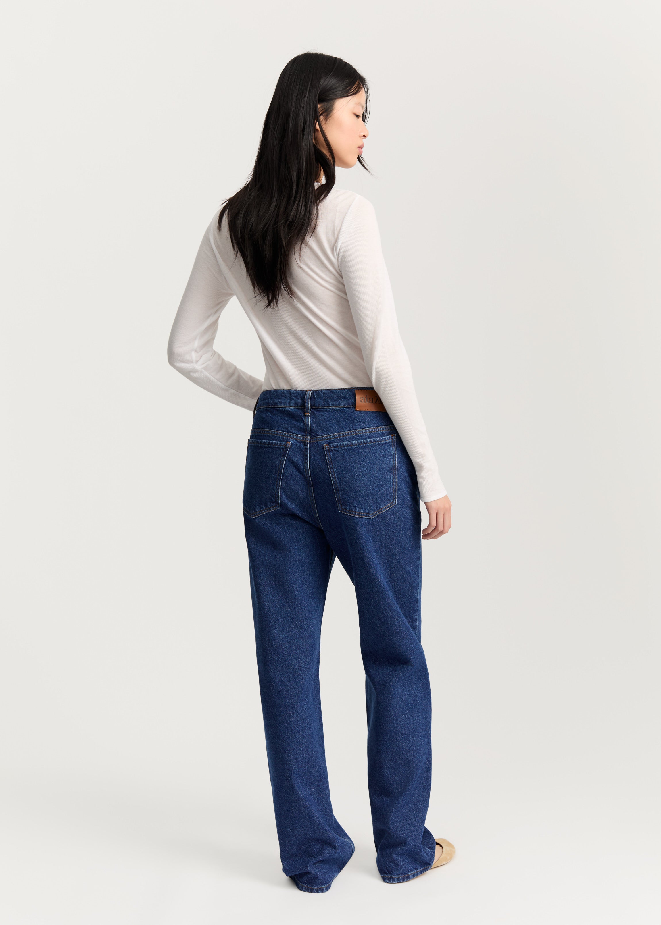 Cooper highwaist straight jeans | Mid Blue Cooper highwaist straight jeans | Mid Blue