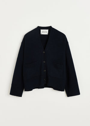 Cora cardigan - sartuul wool | Black Blue