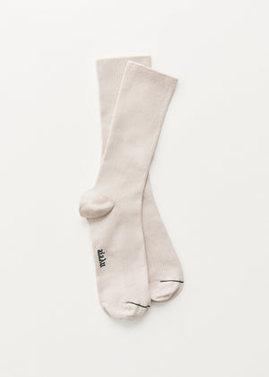 Cotton rib socks | Milk Socks aiayu