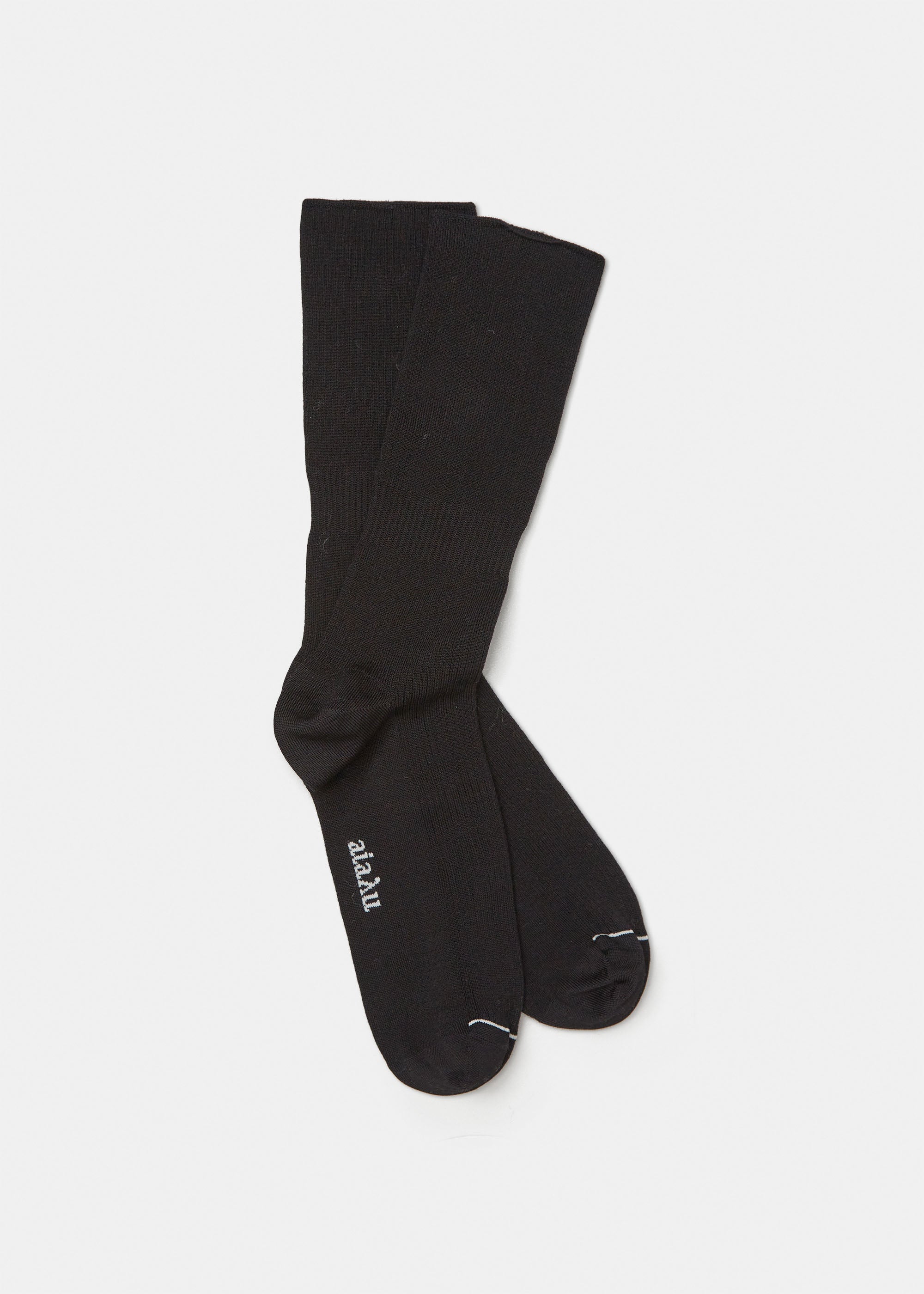 Cotton rib socks | Black