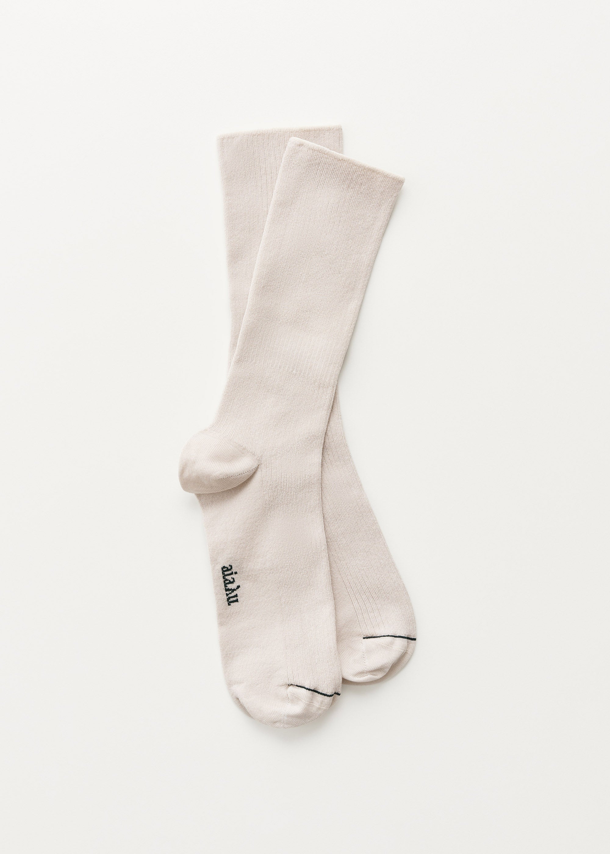 Cotton rib socks | Milk