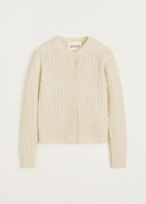 Dipti cardigan – pure sartuul | Pure Ecru Cardigan aiayu