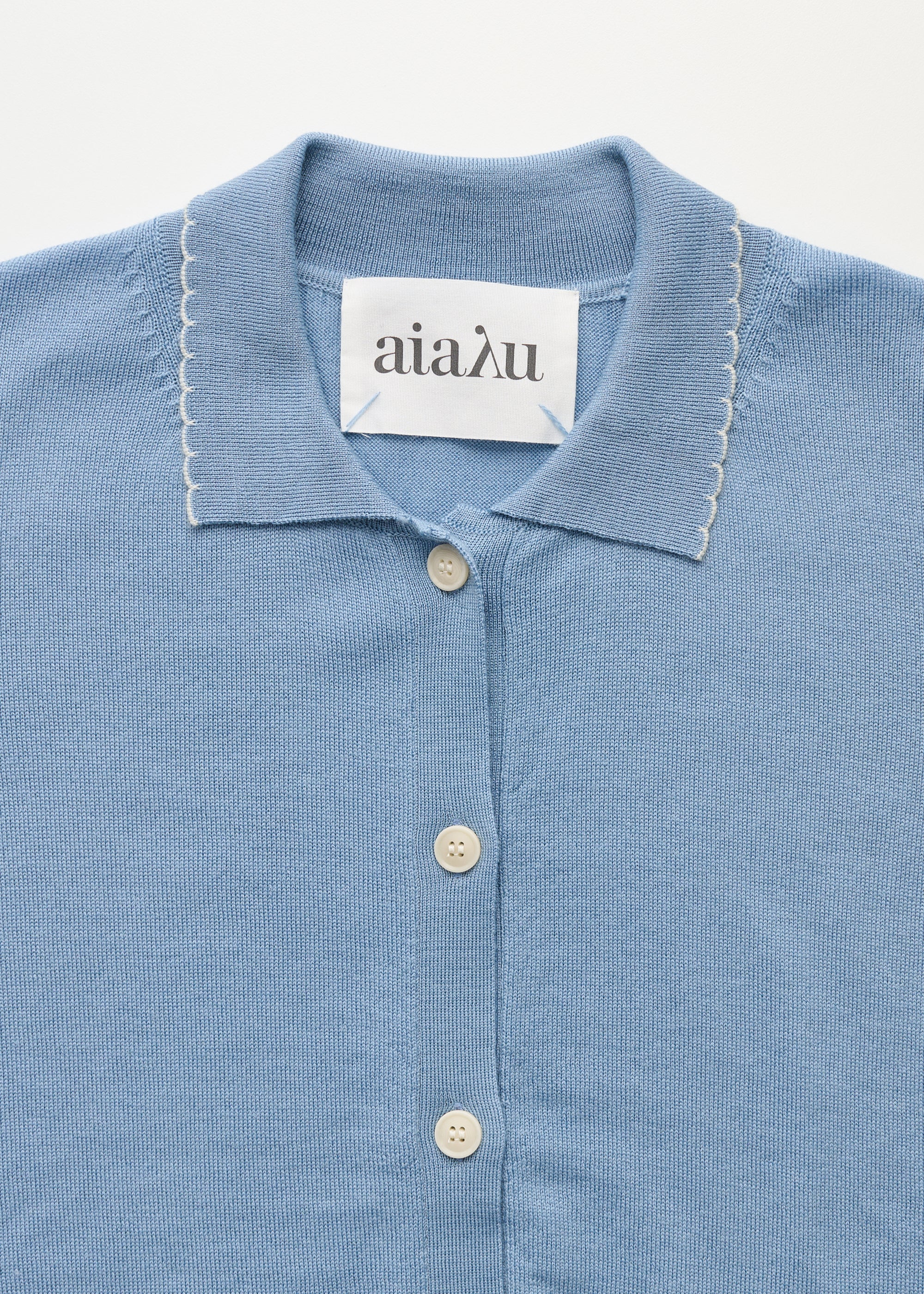 Disha cardigan – pure merino wool | Opal Blue Cardigan aiayu