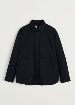 Dusty shirt | Black Navy Shirt Woven aiayu