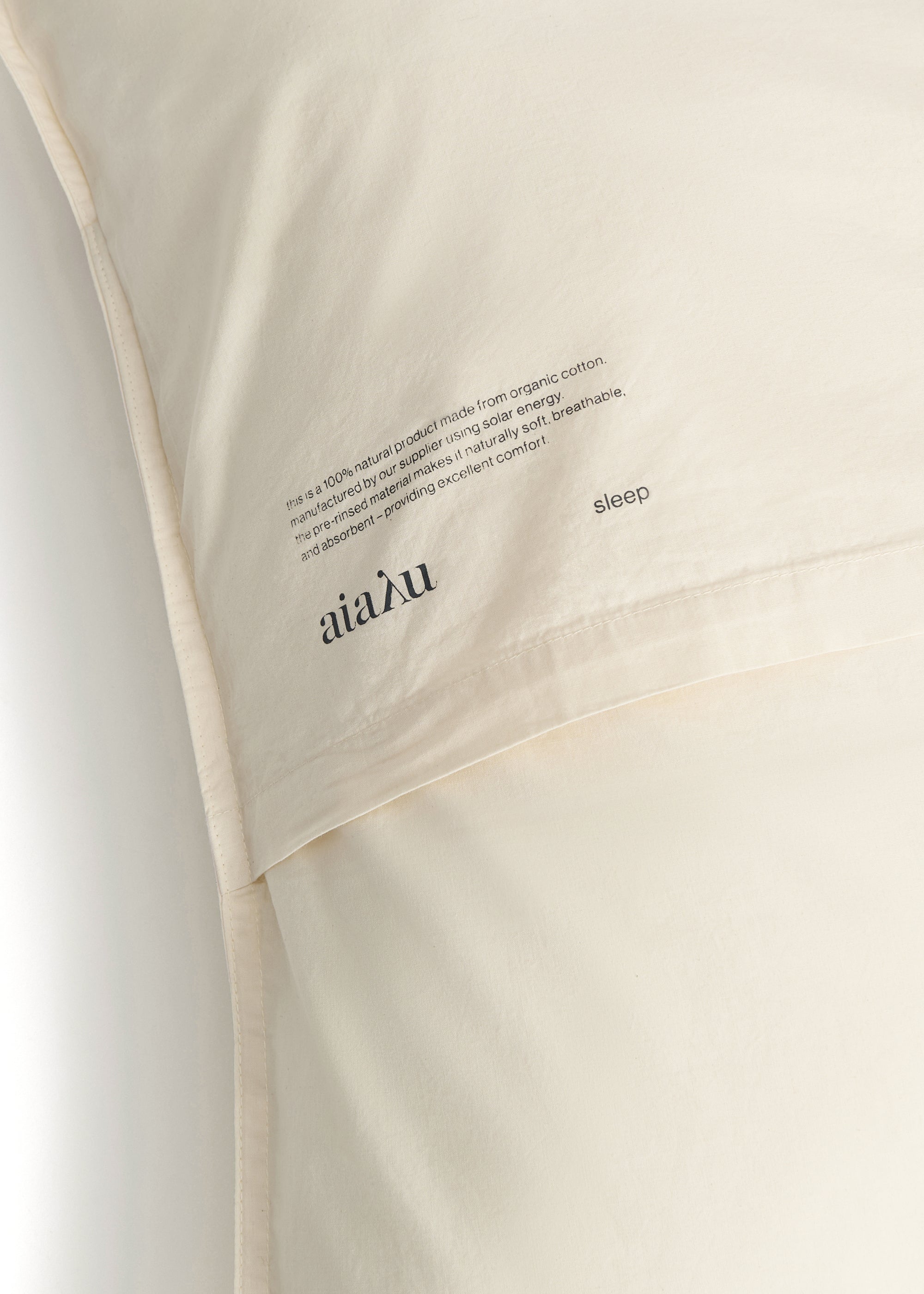 Pillow case 60x63 | Pure Ecru Bedding aiayu