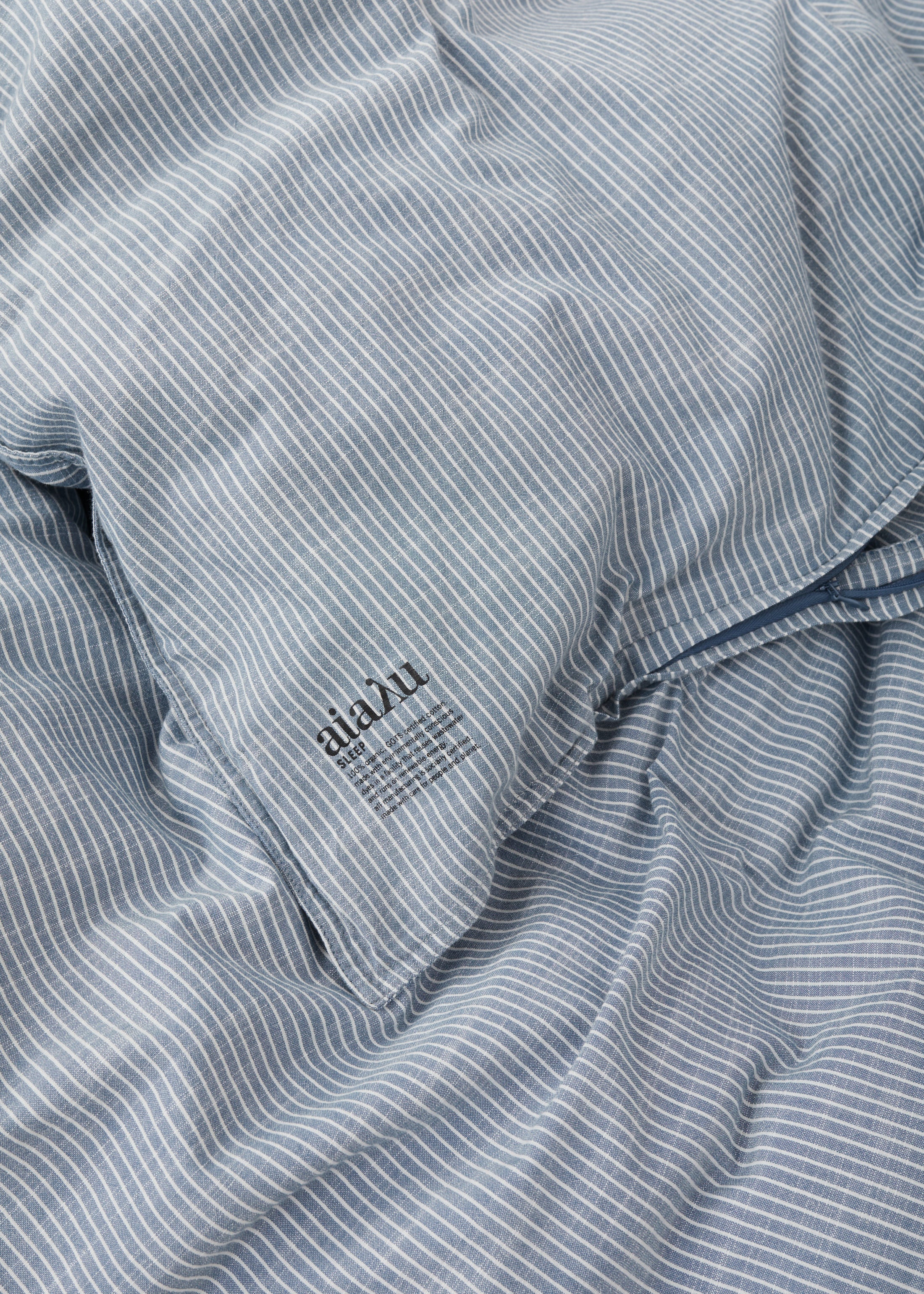 Duvet set 150x210 (SE size) & pillow case - striped indigo | Indigo